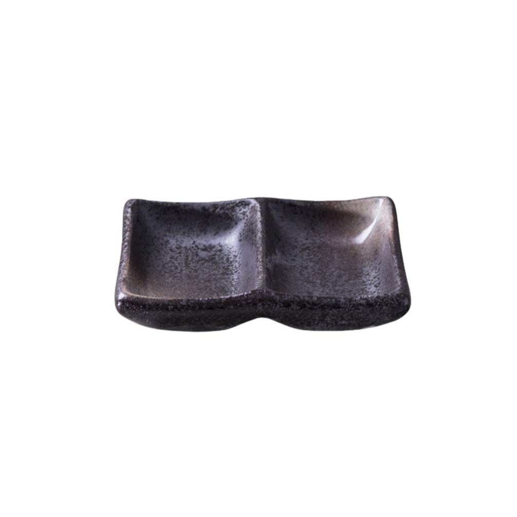 Hemoton 2-Piece Ceramic Soy Sauce Dipping Bowls - Mini Japanese Seasoning Dishes for Sushi, Snacks, Chips & Cooking | Perfect for Asian Cuisine, Dinner Parties & Home Kitchens