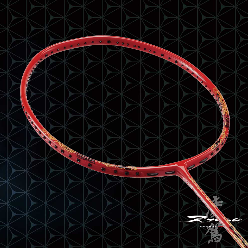 Gosen Ryoga Musou Badminton Racket (Red) - Professional Grade for Tournaments & Training | Perfect for Competitive Players & Enthusiasts