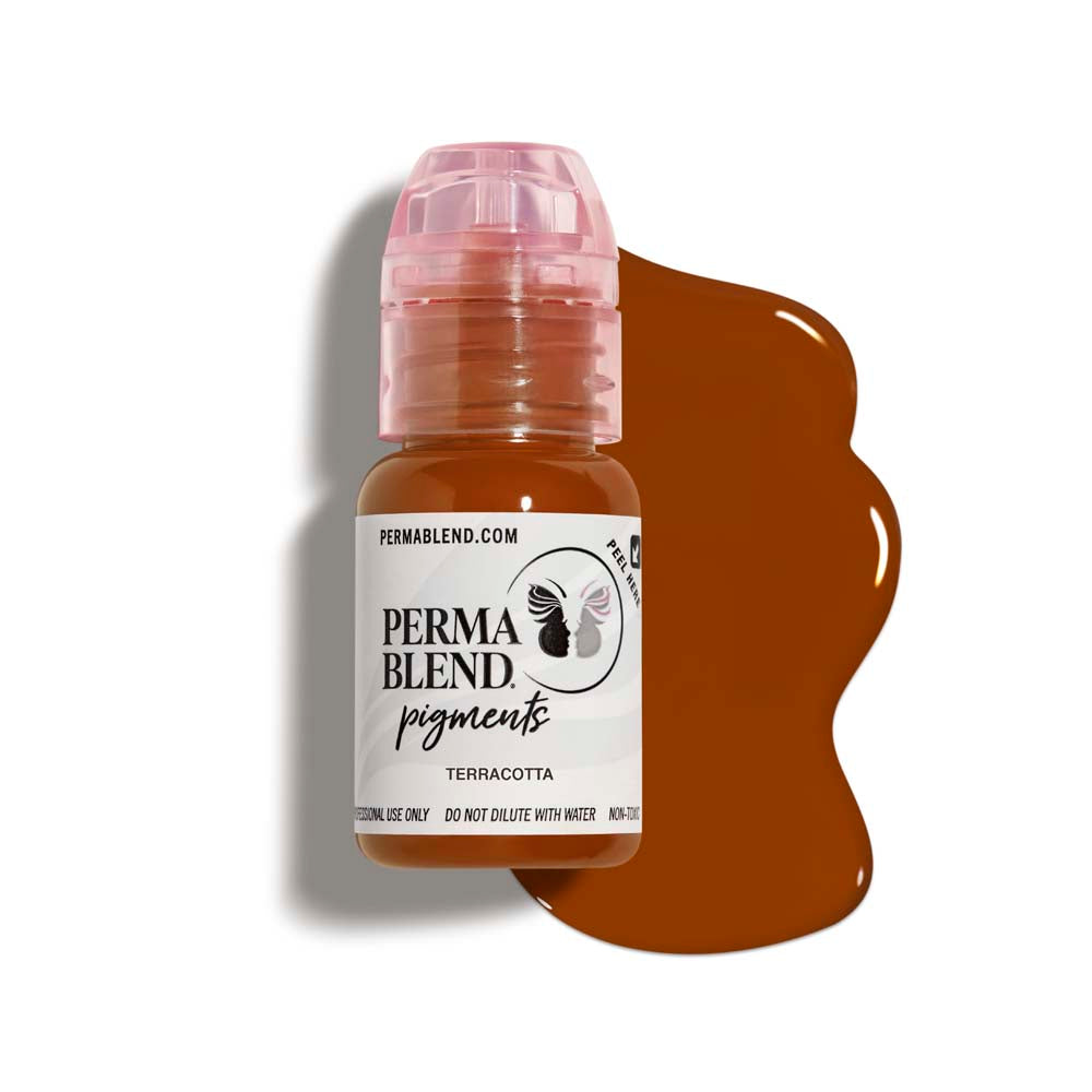 Perma Blend Terra Cotta Pigment - Professional Cosmetic Tattoo Ink for Eyebrows & Lips | Perfect for Permanent Makeup Artists & Tattoo Professionals | Salon & Studio Use