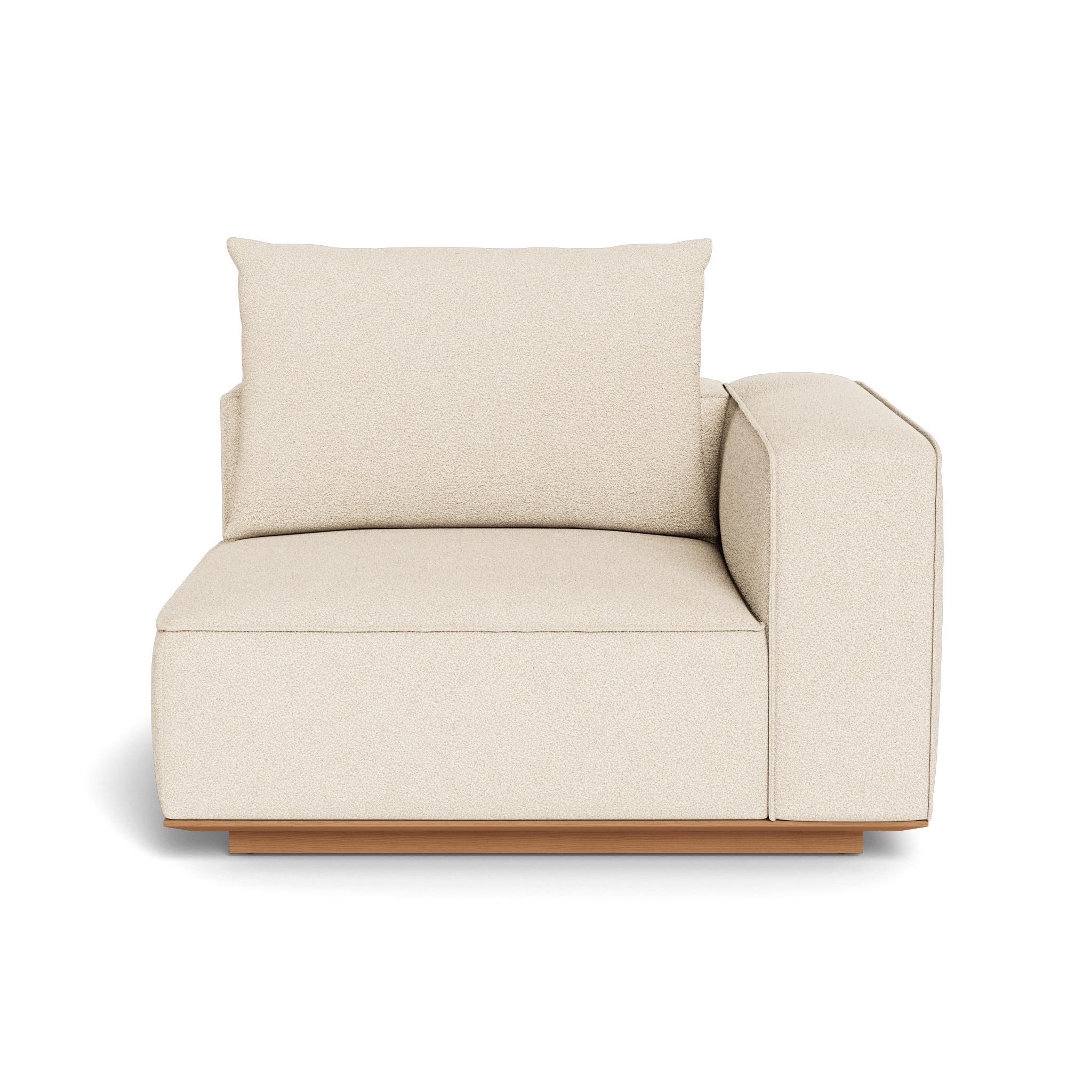Santorini Outdoor Corner Right Sectional Sofa Set - Modern Patio Furniture for Garden, Backyard, and Poolside Relaxation