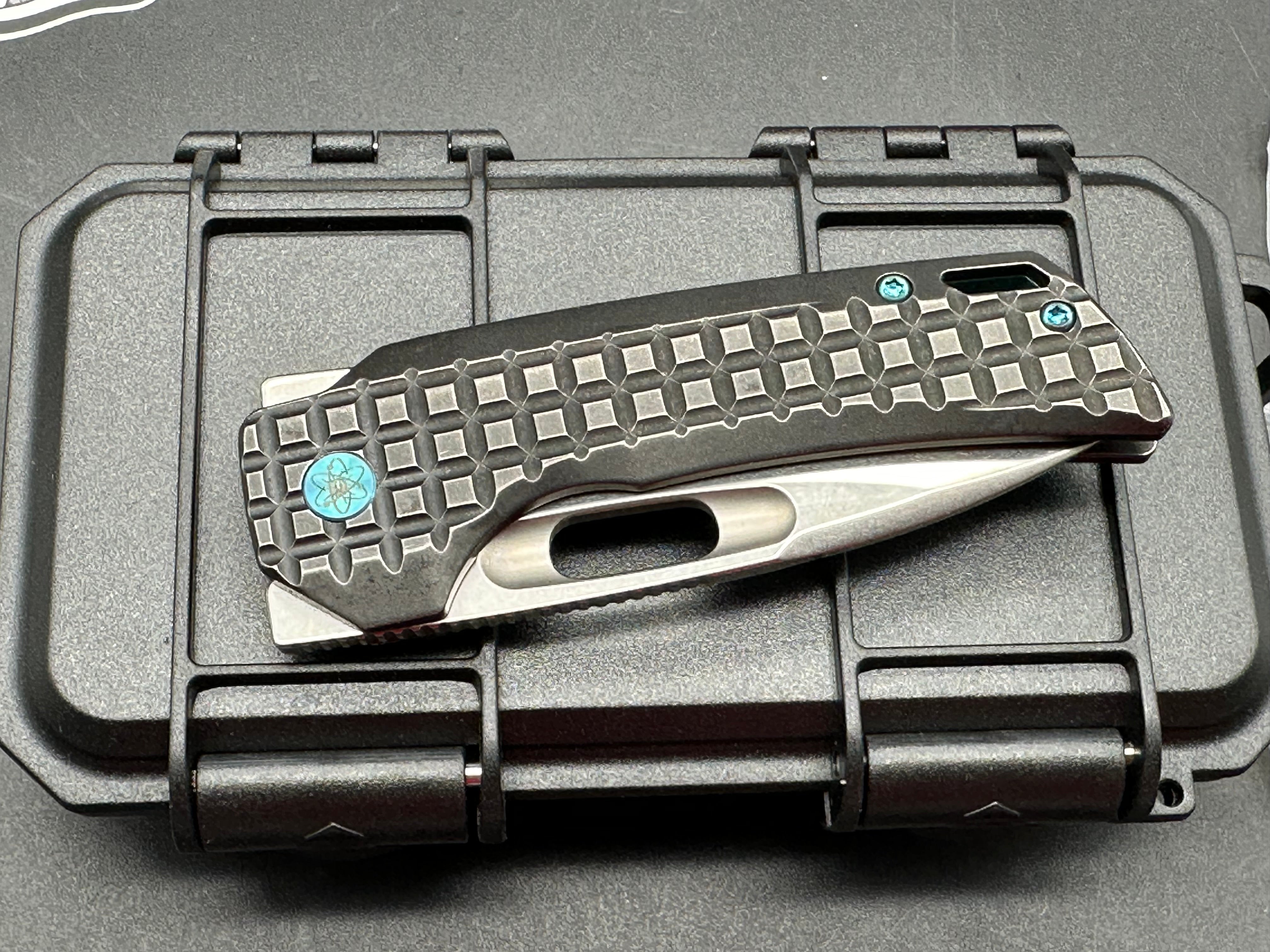 EMP EDC Nymble 3.1 Folding Knife - M390 Satin Blade & Titanium Frag Handle - Premium Pocket Knife for Everyday Carry, Outdoor Adventures & Tactical Use