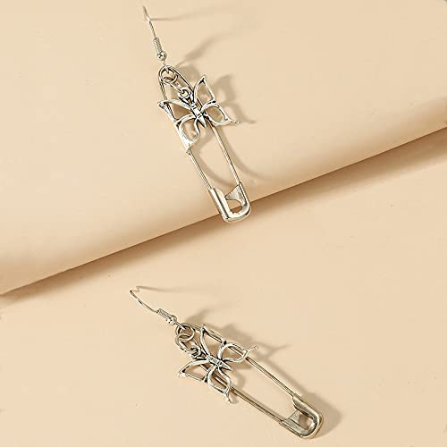 Minimalist Silver Plated Safety Pin Hoop Earrings for Women - Cartilage & Fashion Jewelry - Perfect Gift for Her | Everyday Wear, Parties & Special Occasions
