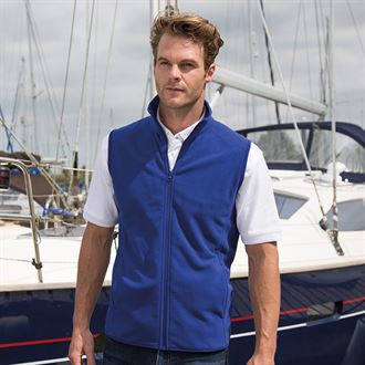 Result Core MicroFleece Gilet Vest for Men - Lightweight Warm Fleece Jacket for Outdoor Hiking, Running & Casual Wear