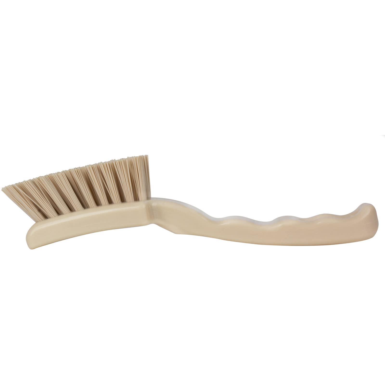 SPARTA 41395EC25 7-Inch Tan Plastic Scrub Brush - Heavy Duty Kitchen Cleaning Brush with Hanging Hole & Ergonomic Handle - Perfect for Pots, Pans, Sinks, Grills & Tough Stains