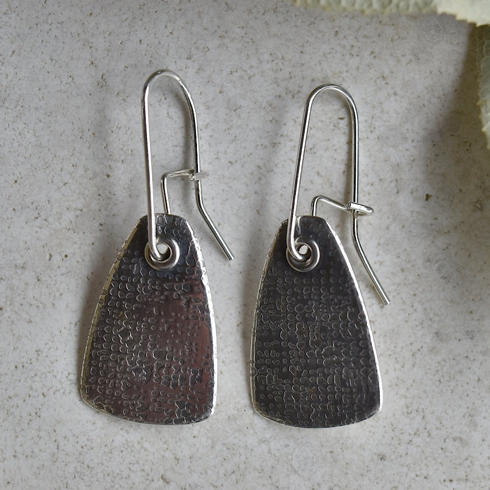 Elegant Linen Pattern Shield Drop Earrings for Women - Perfect for Weddings, Parties & Everyday Wear