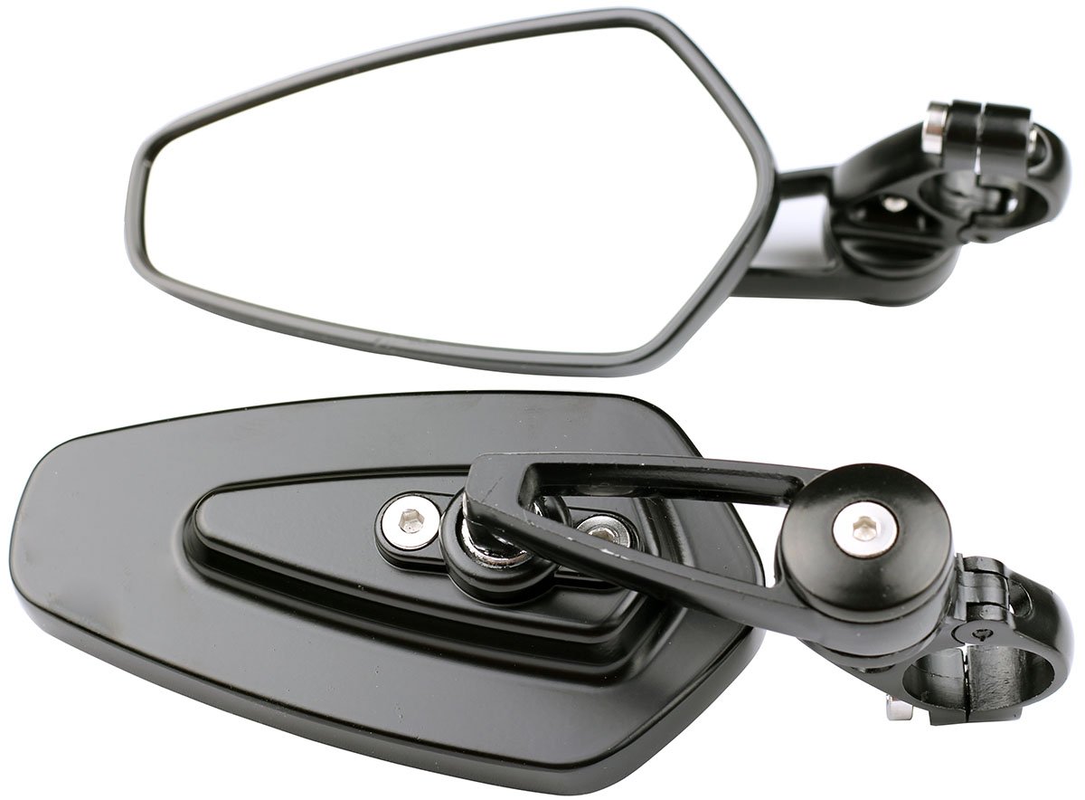 BMW S1000R Bar End Mirrors (2015) - Universal Fit Motorcycle Safety Mirrors for Better Rear Visibility | Perfect for City Commuting, Highway Riding & Touring