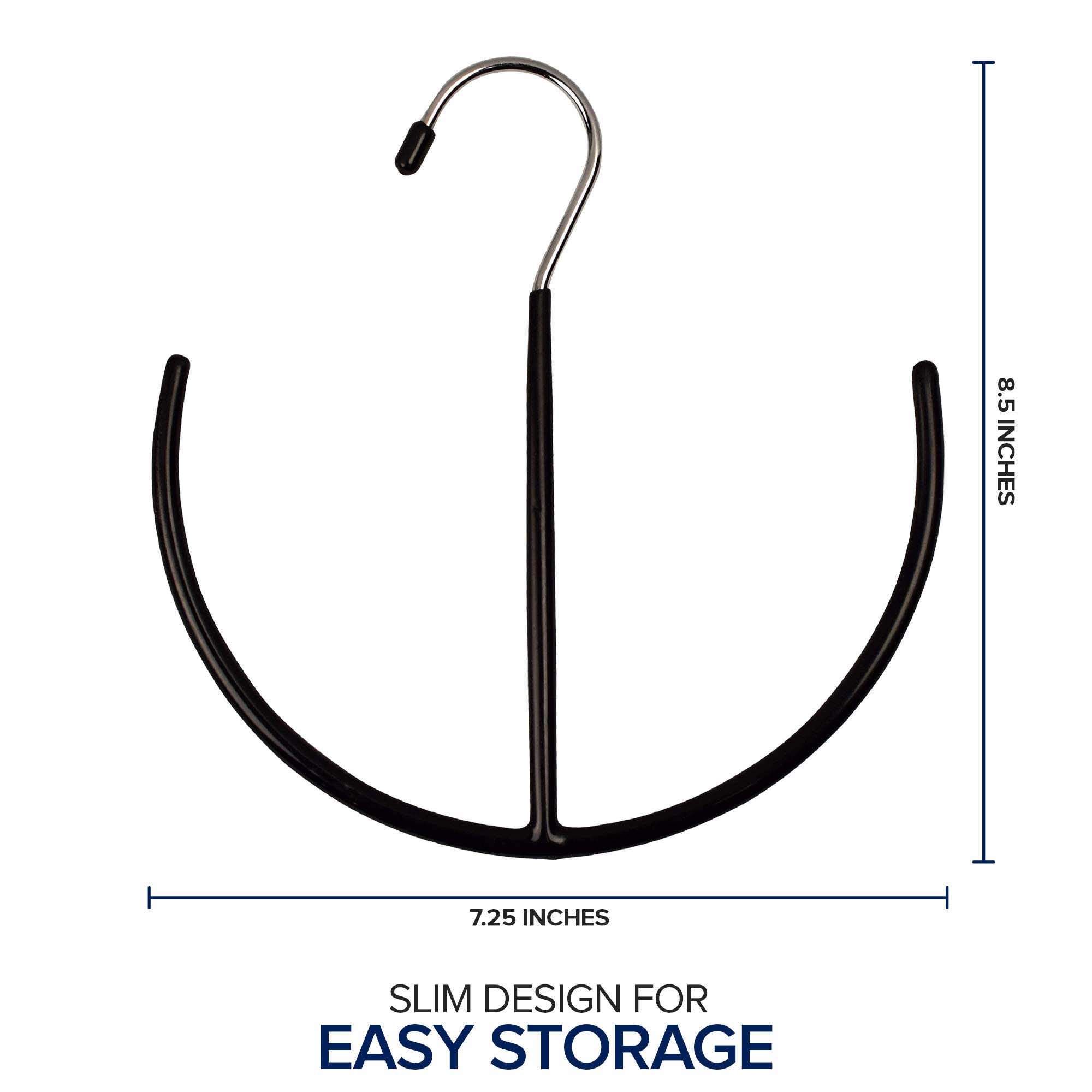 EASYVIEW Space Saving Belt & Scarf Organizer - Multi-Purpose Hanging Rack for Ties, Shoes, Gym Bags - Perfect for Closet & Wardrobe Organization (Ideal for Small Spaces & Travel)