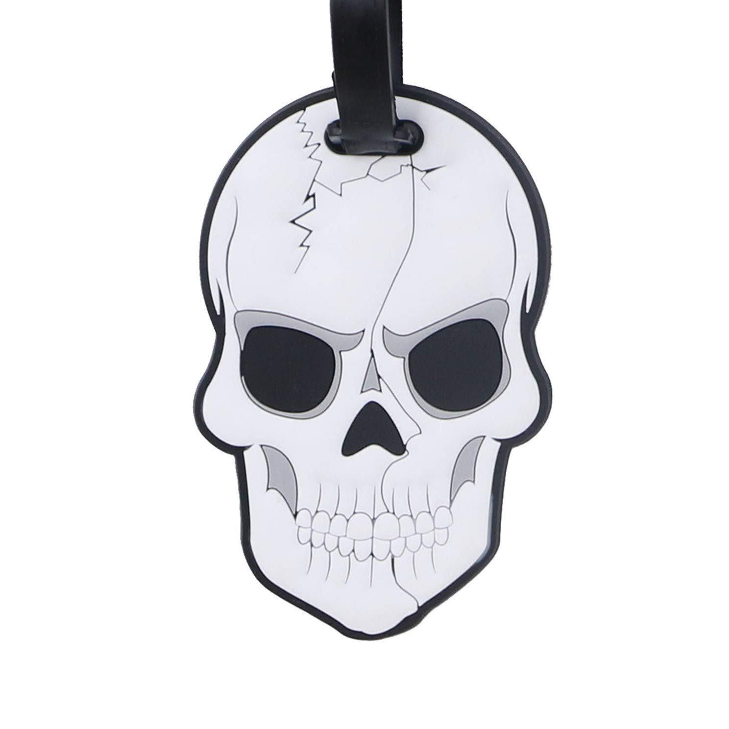 DUKAP Skull Design Travel Luggage Tag - Durable Luggage Accessory for Men & Women - Perfect for Airports, Business Trips & Vacation Travel