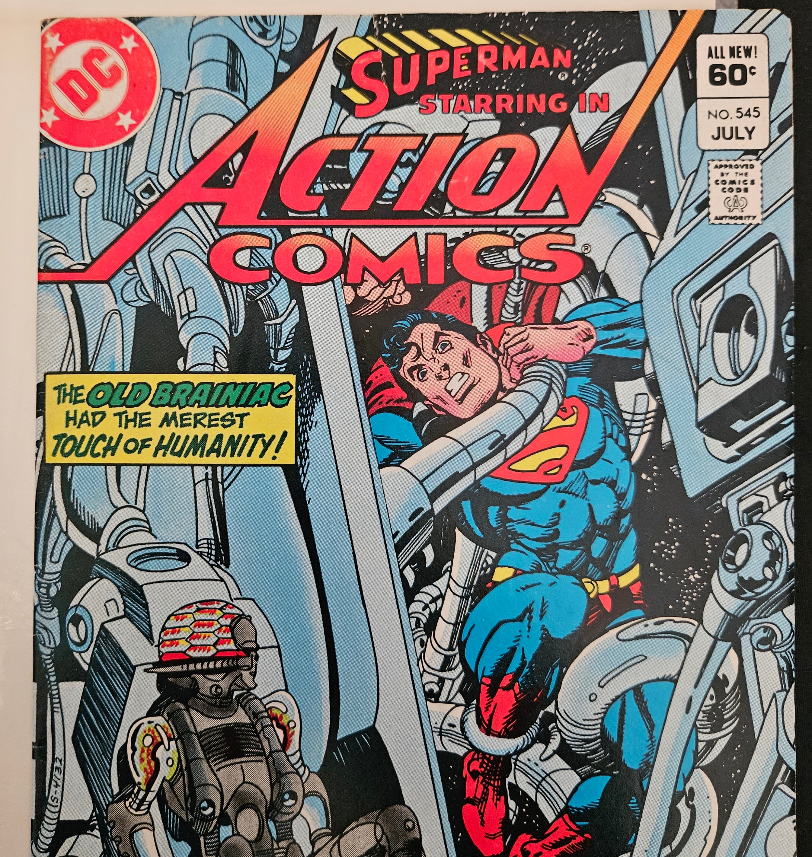 Action Comics #545: The Secret of the Superman! | DC Comics 1984 Issue | Collectible Vintage Comic Book | Perfect for DC Fans & Comic Collectors