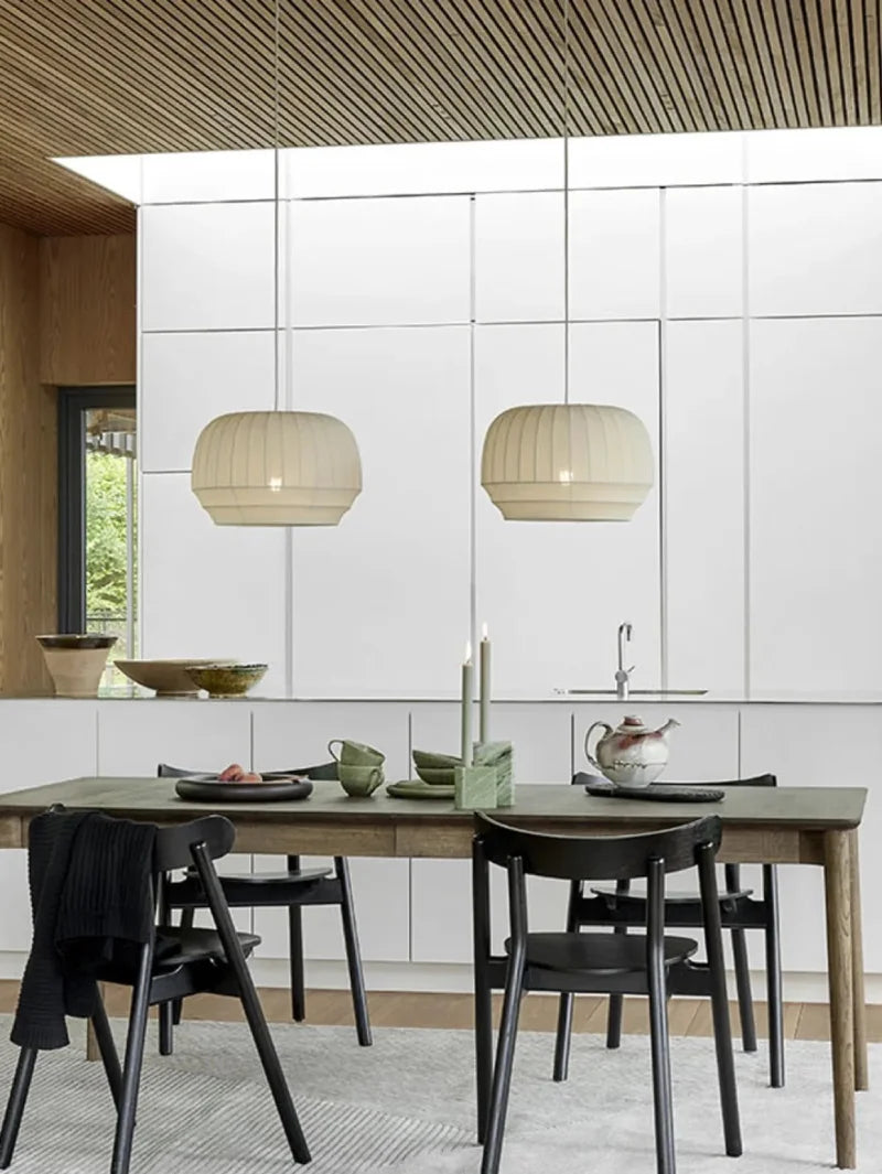 Modern Lumen Drape Pendant Light - Elegant Hanging Fixture for Dining Room, Kitchen Island & Bedroom Lighting | Dimmable LED Chandelier for Home Decor