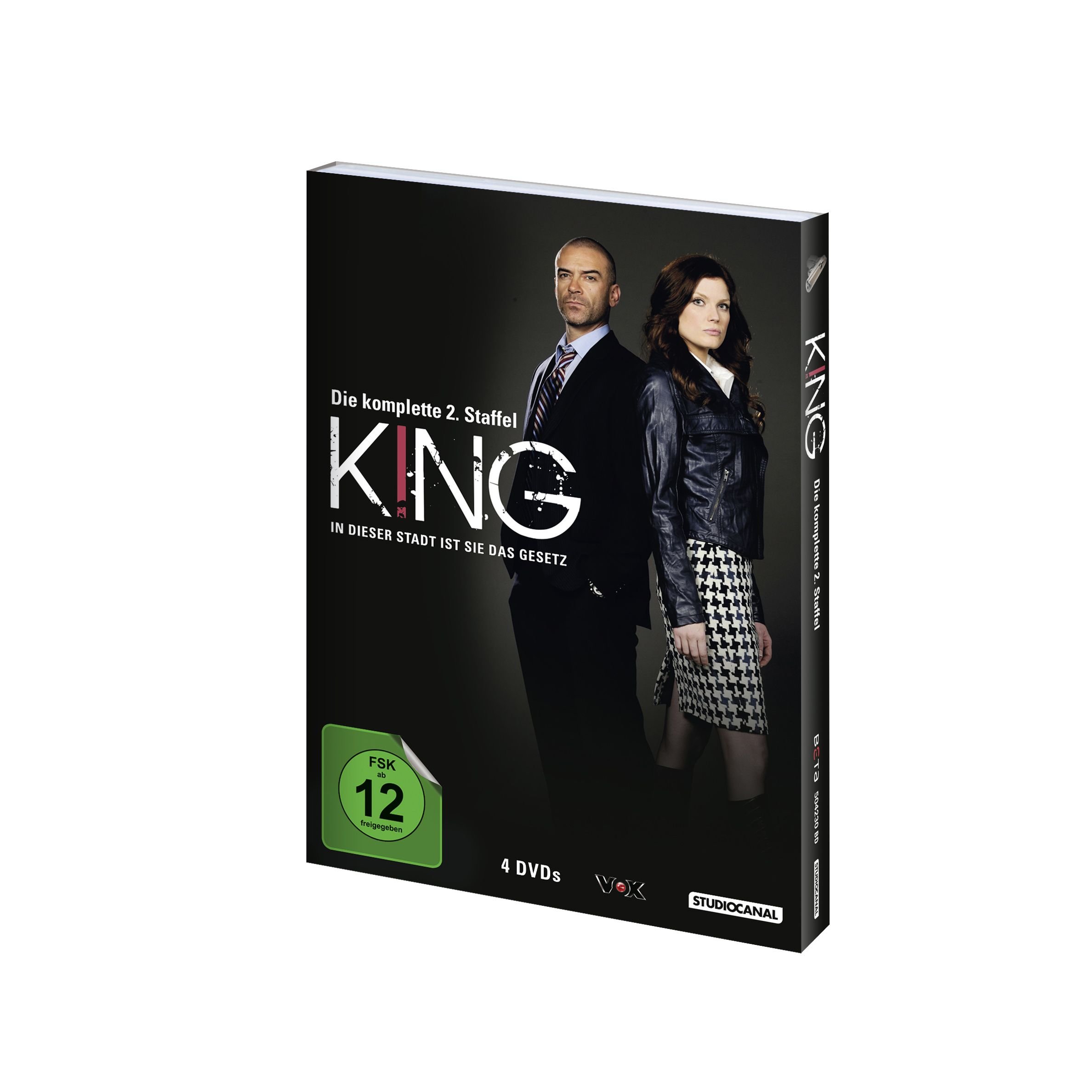 King Complete Season 2 DVD Box Set - 4-Disc Collection (Region 2 PAL, German Import) - Perfect for Binge-Watching Crime Dramas at Home