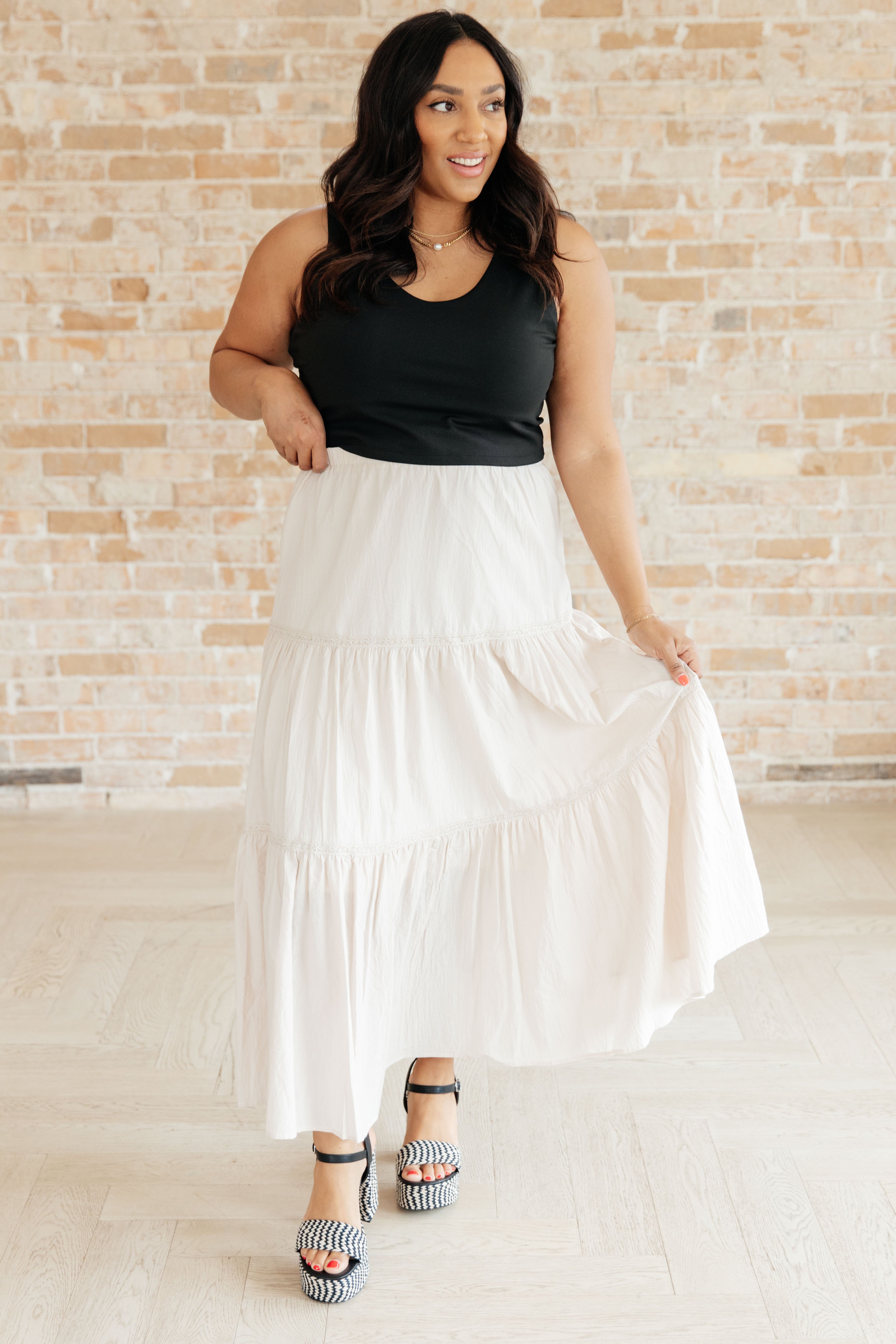 Let It Begin Tiered Maxi Skirt - Flowy Boho Long Skirt for Women | Perfect for Beach, Vacation & Summer Outfits