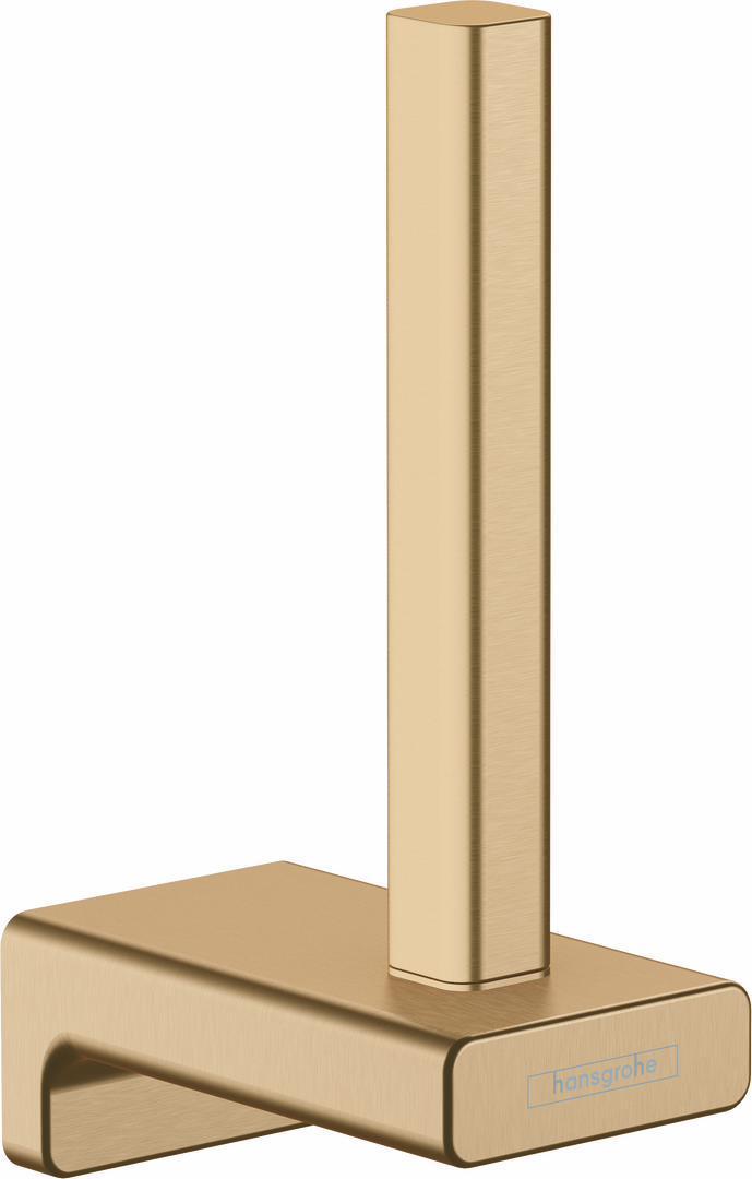 AddStoris Brushed Bronze Toilet Paper Holder 41756140 by Hansgrohe - Perfect for Bathroom & Powder Room Organization