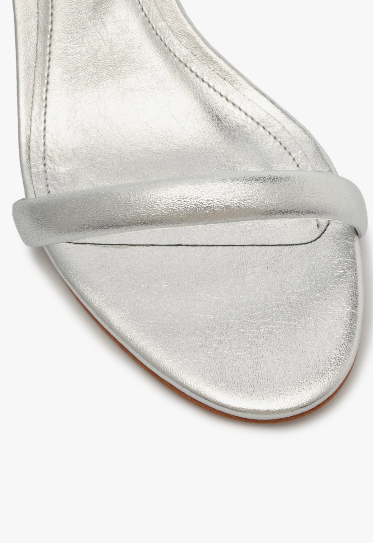 Skye Metallic Nappa & Vinyl Sandals for Women - Fashionable Leather Straps Summer Slide Sandals - Perfect for Beach, Pool Party & Casual Outings