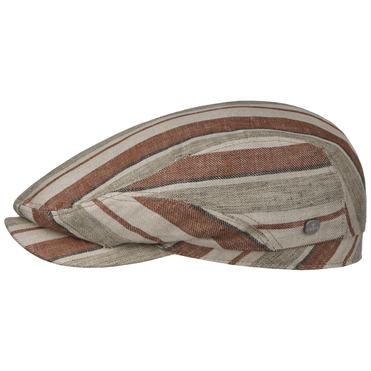 Lierys Chesterton Linen Flat Cap - Classic Men's Summer Hat for Outdoor Activities, Travel & Casual Wear