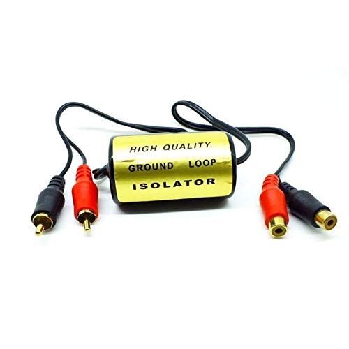 Ground Loop Noise Isolator for Home Stereo & Car Audio - Eliminate Hum & Buzz in RCA Audio Systems - Perfect for DJ Equipment, Home Theater & Car Audio Setups