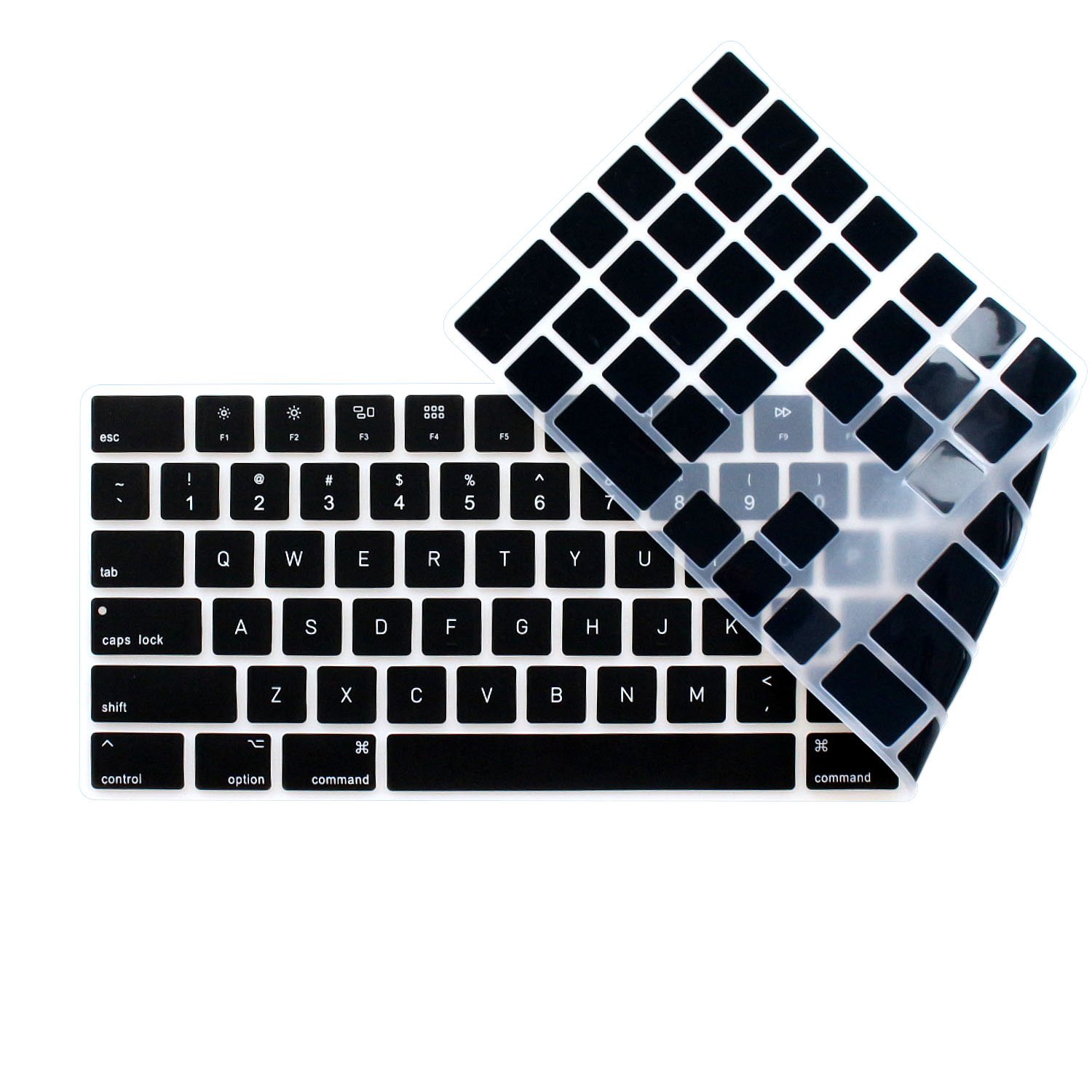 Ultra Thin Silicone Keyboard Cover for Apple iMac Magic Keyboard with Numeric Keypad (2017-2019 Model A1843) - Wireless Bluetooth Full-Size Keyboard Protector | Perfect for Office, Home & Travel Use (Black)