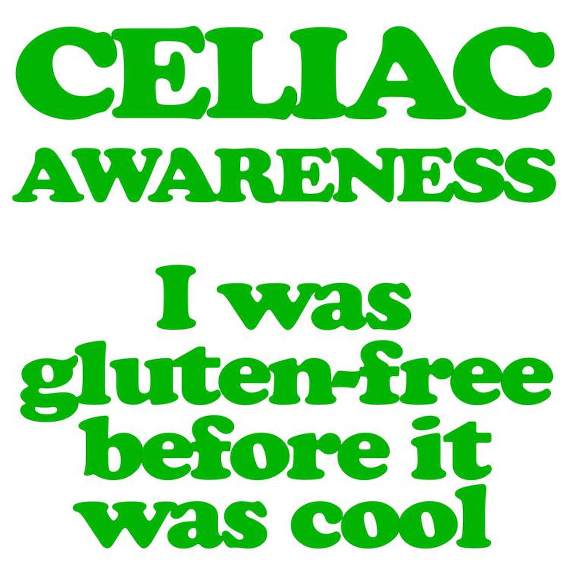 Celiac Disease Awareness Car Magnet - Gluten Free Before It Was Cool - Square Magnetic Bumper Sticker for Cars, Trucks & Vehicles - Show Support for Gluten Sensitivity & Celiac Community