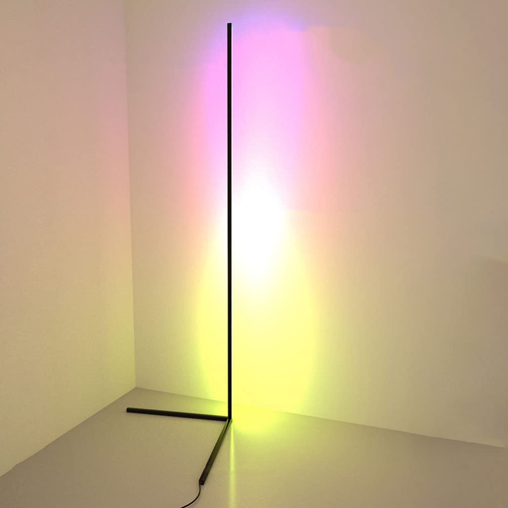 Uonlytech Adjustable LED Floor Lamp with Remote Control - 3-Arm Eye Protection Reading Light for Study, Living Room, and Bedroom - Dimmable Standing Lamp for Home Office and Nighttime Use