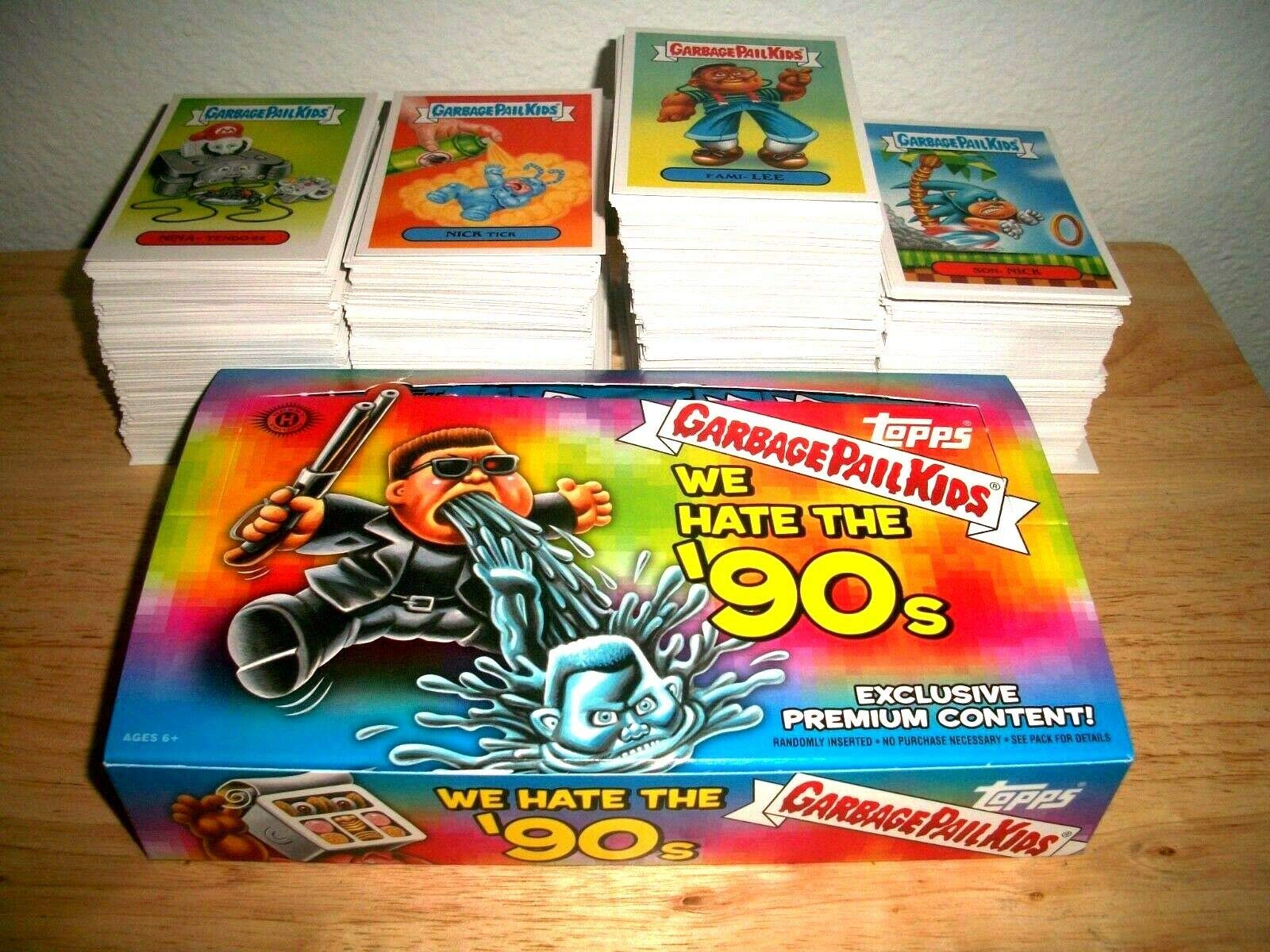 2019 Garbage Pail Kids We Hate The 90's Series - Lot of 30 Unique Collectible Stickers for Trading, Scrapbooking & Pop Culture Fans