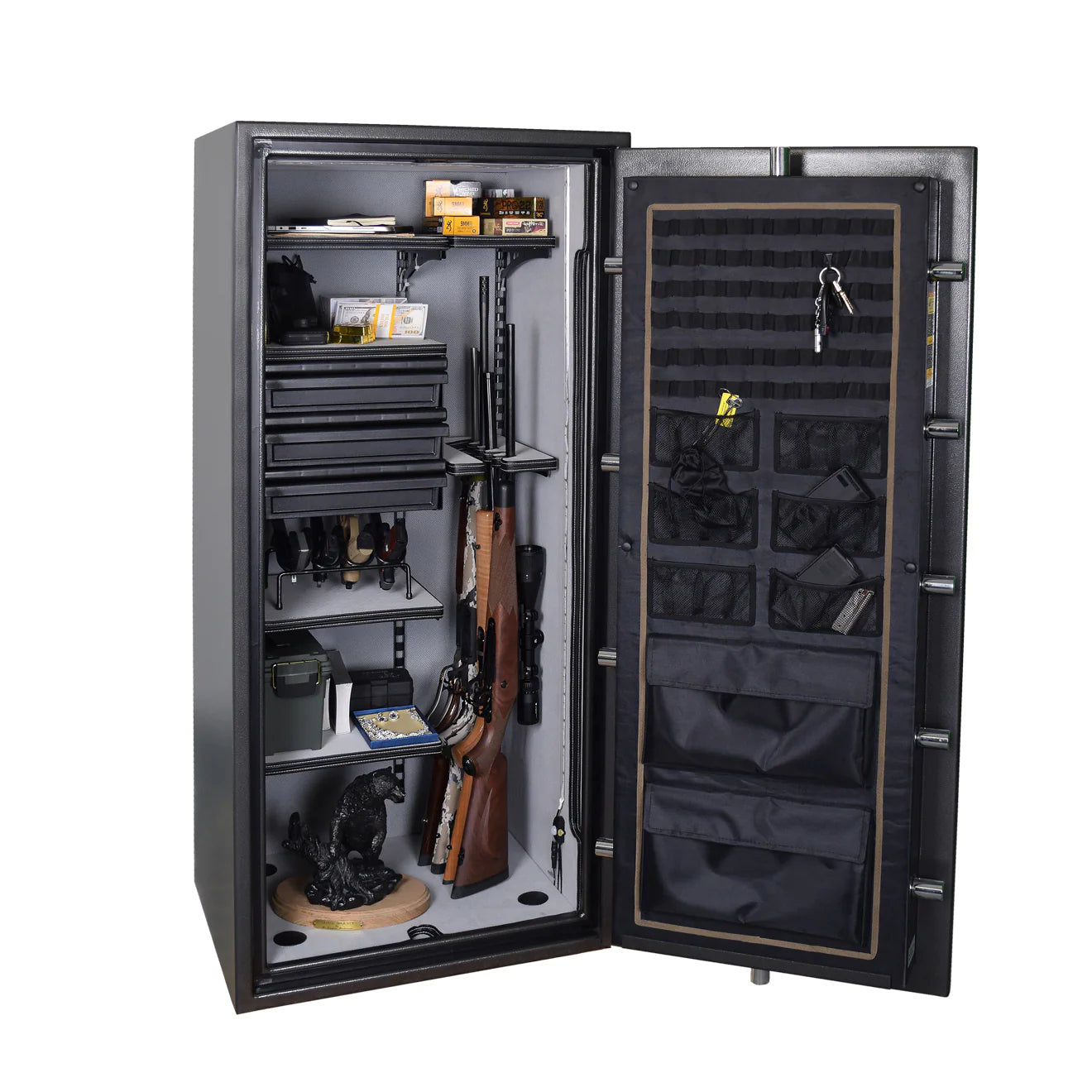 Browning PSD19 Large Fireproof Home Safe - Waterproof & Burglar-Proof Security Box for Documents, Jewelry & Cash - Ideal for Home, Office & Gun Storage