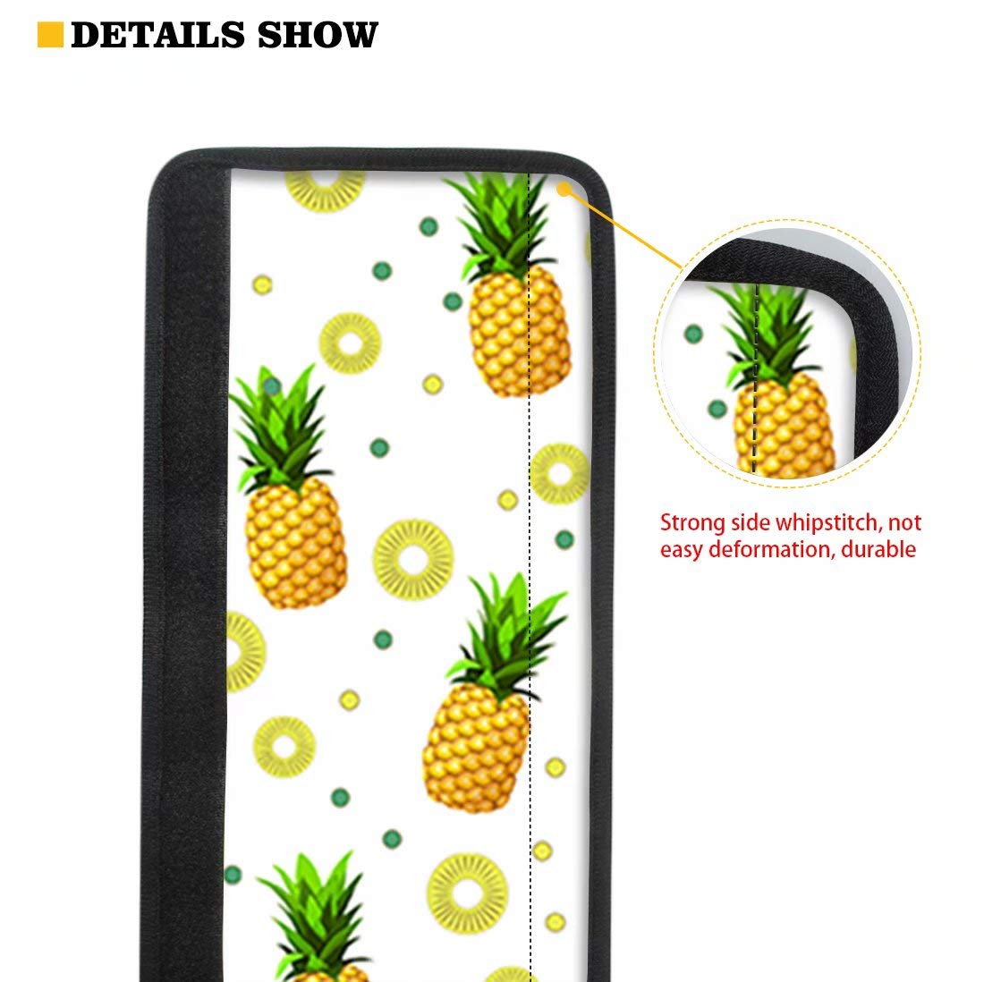 4-Pack Lemon Leaf Refrigerator Handle Covers - Non-Slip Polyester Fabric Grip Protectors for Oven, Fridge & Dishwasher - Kitchen Decor & Safety Accessories (Perfect for Home, RV & Office Use)
