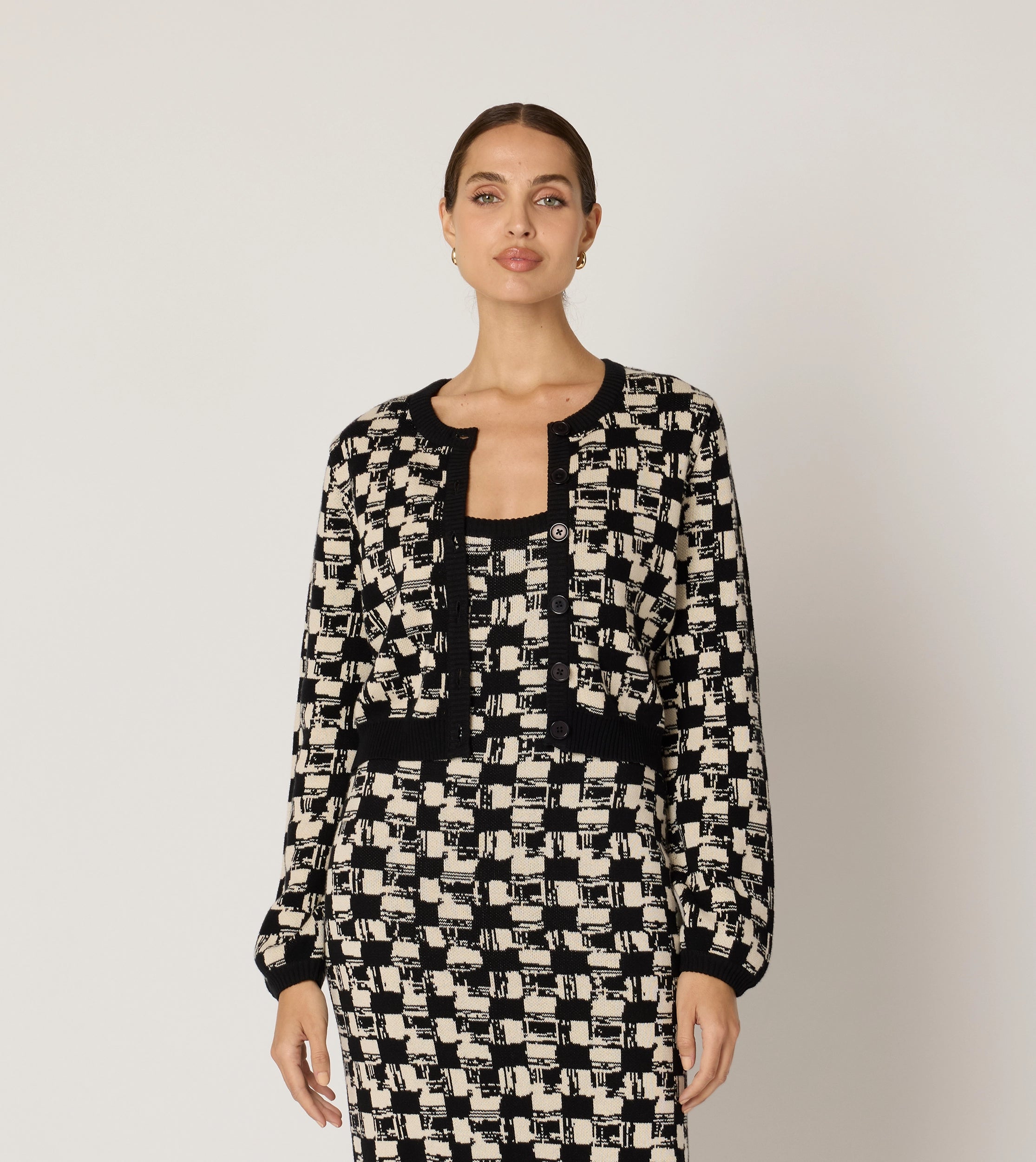 Marybeth Cardigan Women's Knit Sweater | Biarritz Black | Cozy Fall & Winter Fashion for Office, Date Night & Casual Outfits
