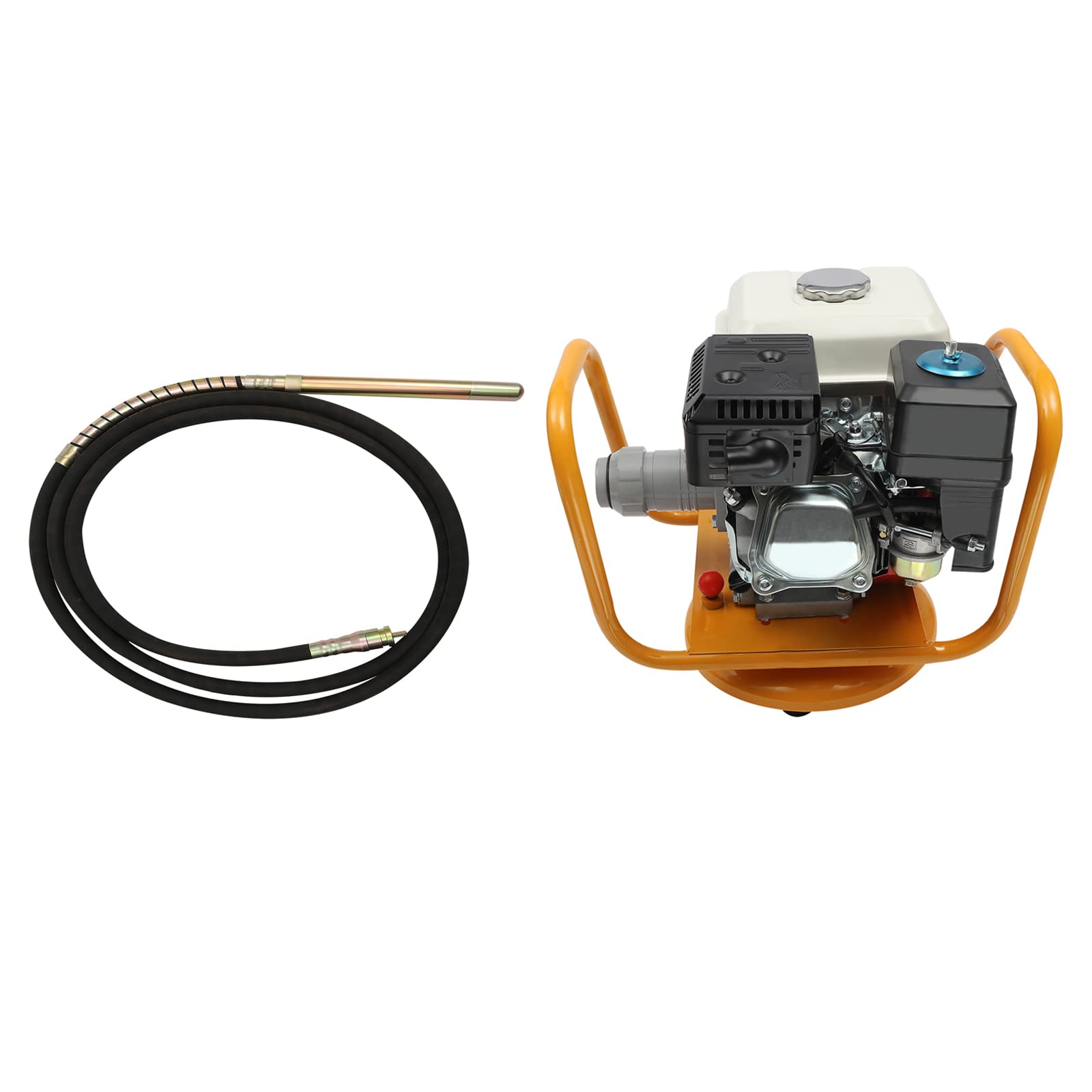 7.5HP Gasoline Powered Heavy Duty Concrete Vibrator with Base - Efficient Air Bubble Removal for Construction & DIY Projects - Perfect for Driveways, Foundations & Slabs