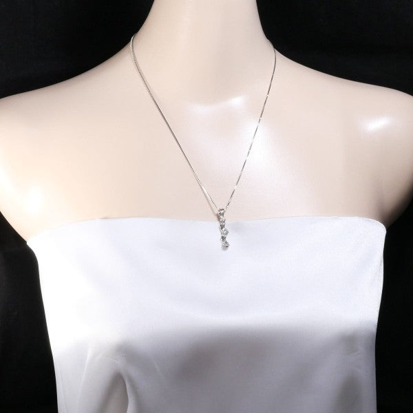18K White Gold Diamond Necklace for Women - Elegant Dainty Pendant Jewelry Gift for Anniversary, Valentine's Day & Special Occasions