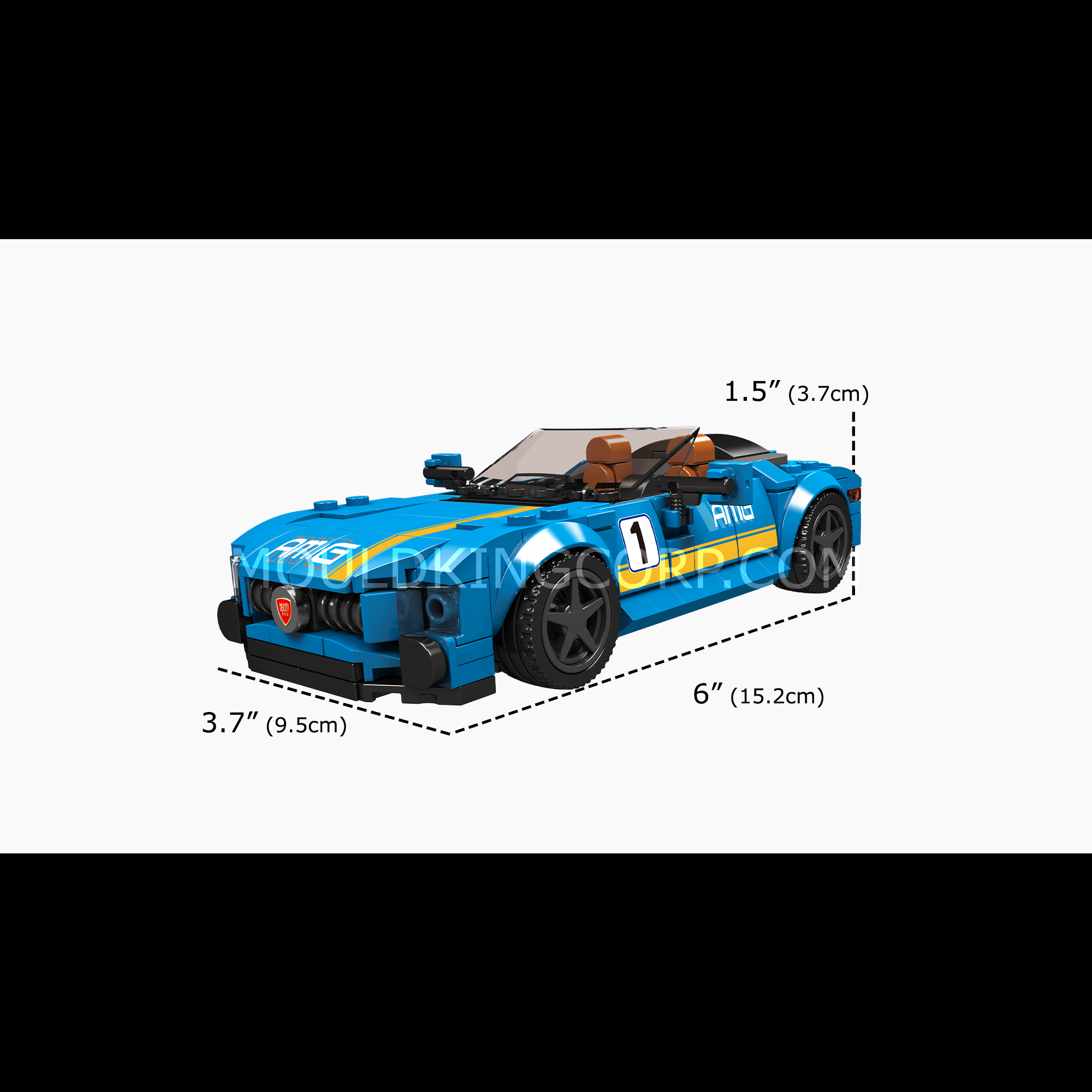 Mould King 27045 AMG GTC Convertible Car Model Building Set - 336 PCS DIY Construction Toy for Adults & Teens | Perfect for Collectors, Gifts, and Creative Play