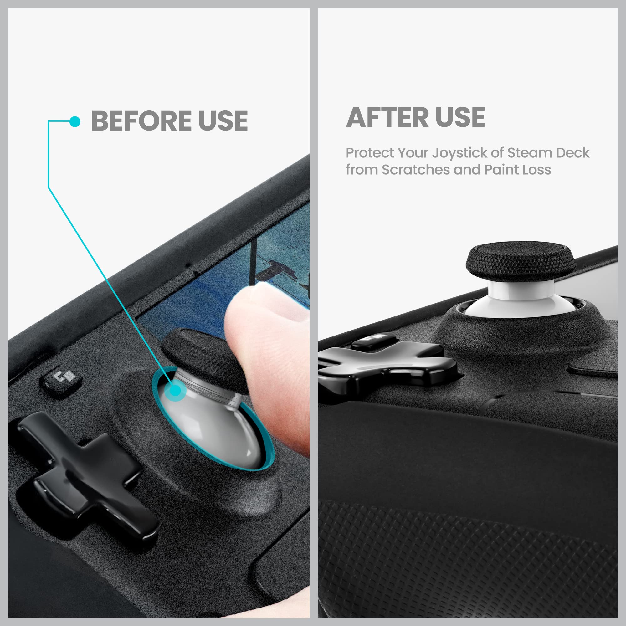 Premium Silicone Joystick Protectors - Universal Fit for Steam Deck, Xbox, Switch Pro, PS4, PS5, ROG Ally & 8BitDo Controllers (10-Pack) - Anti-Slip Grip & Scratch Protection for Enhanced Gaming Experience