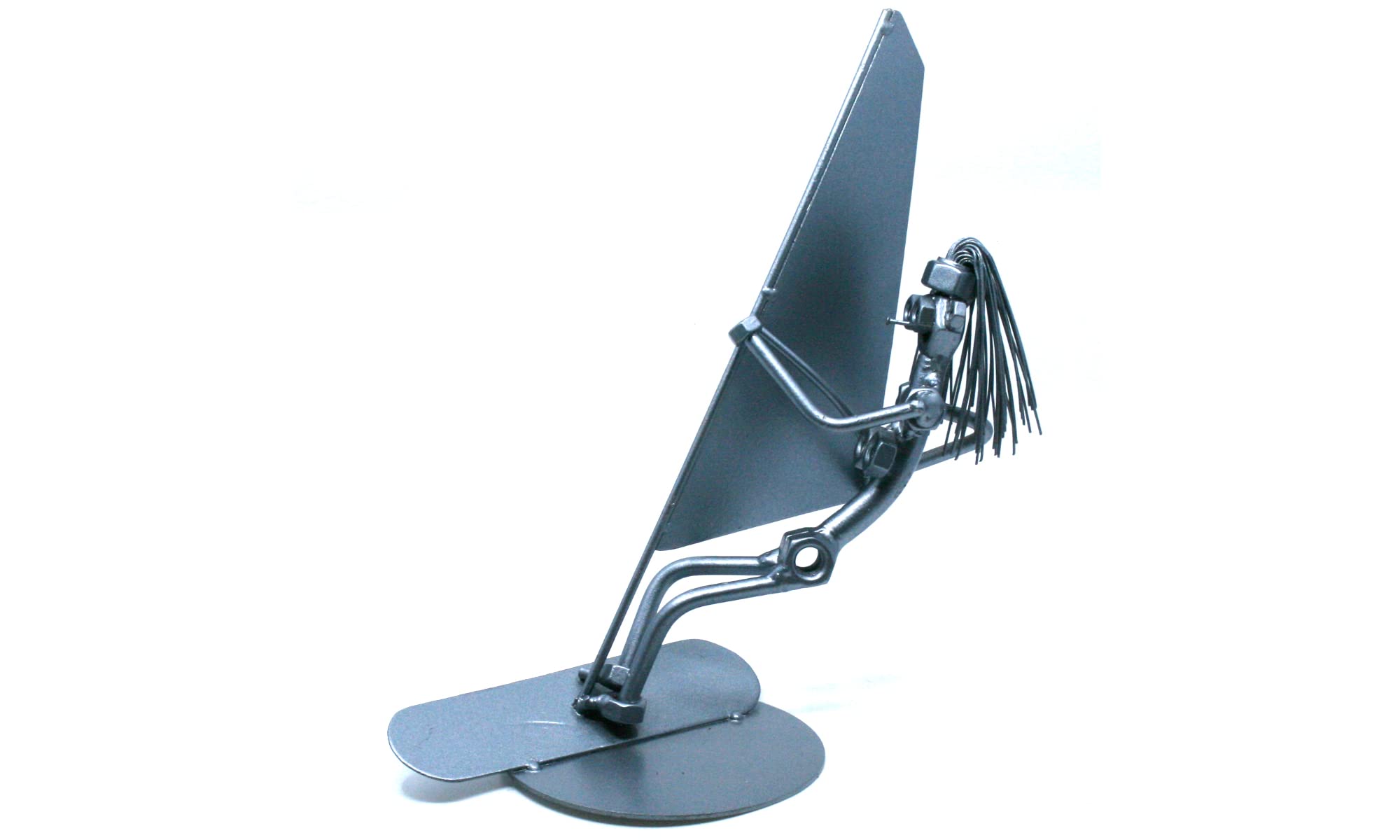 Unique Windsurfing Coach Gift - Handcrafted Metal Nuts & Bolts Sculpture for Women | Perfect for Surfing Enthusiasts & Beach Decor