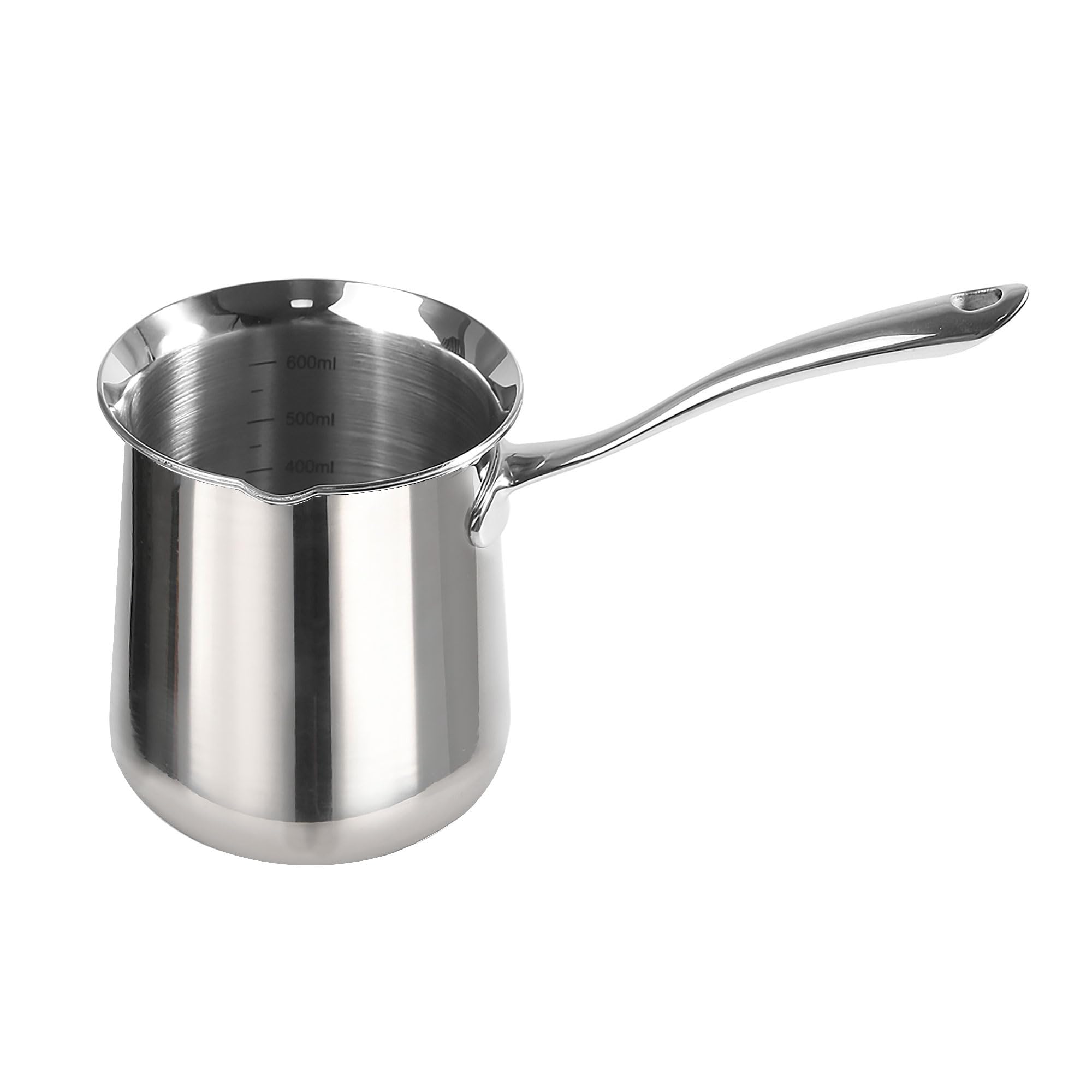 IMEEA Turkish Coffee Pot - 20oz Stainless Steel Cezve Ibrik for Authentic Brewing | SUS304 Turkish, Greek, Arabic Coffee Maker | Perfect for Home, Office & Gifts