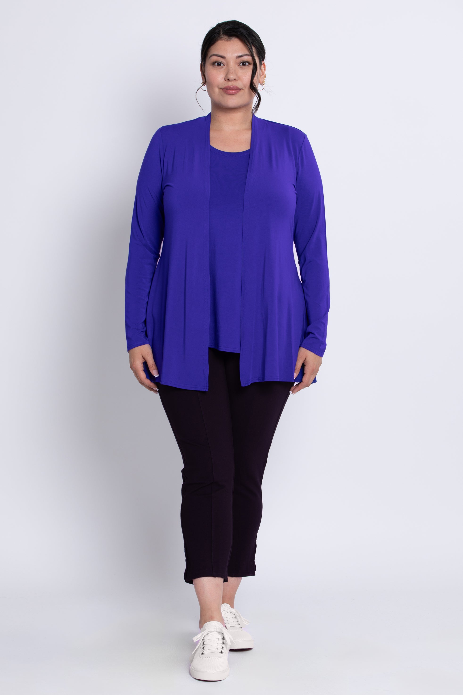 Premium Chopra Jacket for Women - Soft Violet Bamboo Fabric - Lightweight & Breathable for Yoga, Travel & Outdoor Activities