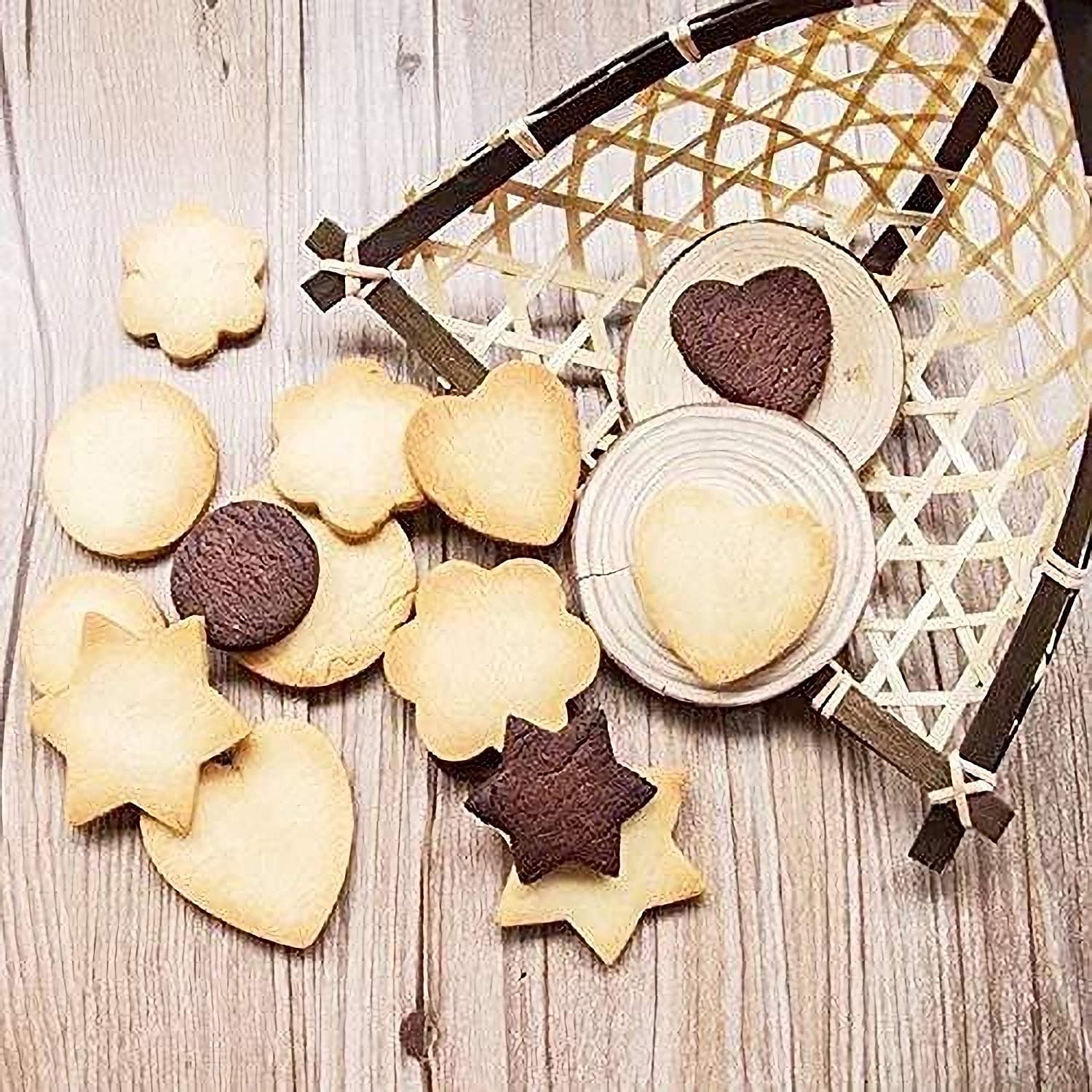 Utoolmart 8-in-1 Non-Stick Cake Baking Mold Set - Cookie Cutter & Decorating Tools for Pastry, Dough, Donuts, Clay - Perfect for Home Baking, Party Treats & DIY Crafts