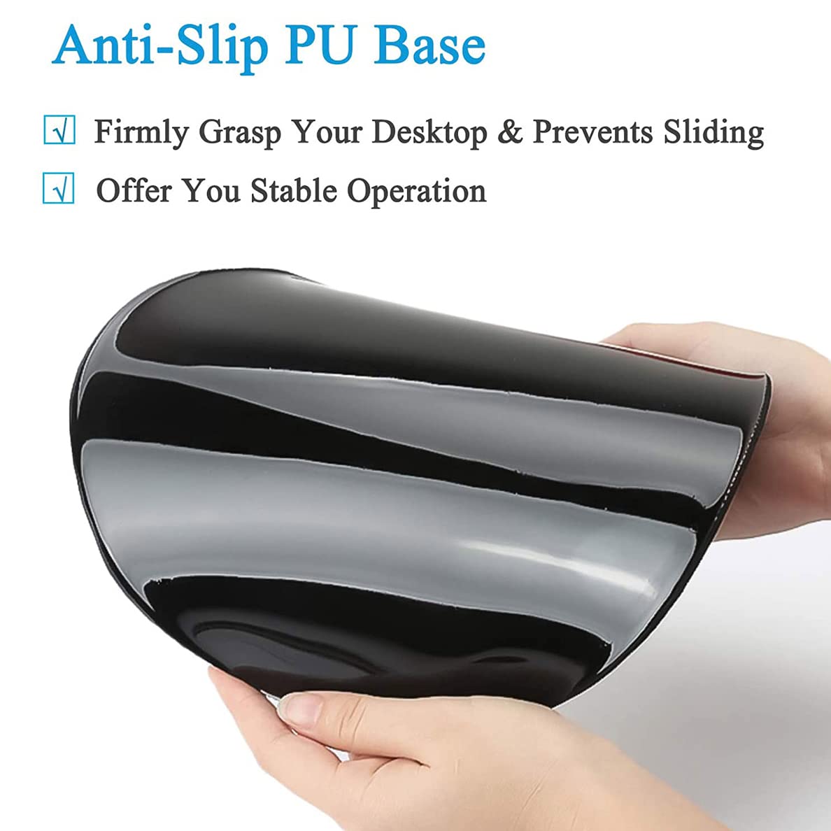 Ergonomic Gaming Mouse Pad with Wrist Rest Gel - Non-Slip PU Base & Smooth Surface - Comfortable & Durable for Office & Home Use - Beach Wood Nautical Anchor Design - Perfect for PC Gaming, Workstations & Home Desktops