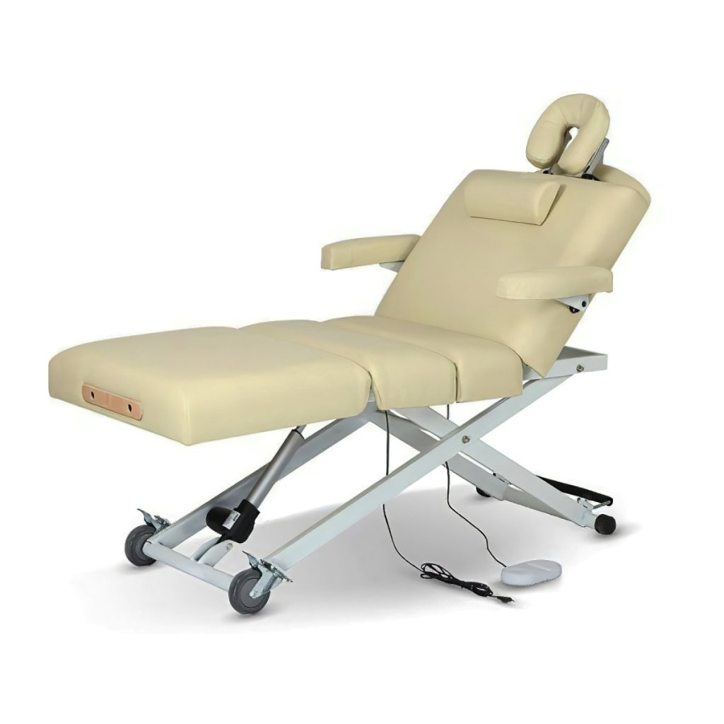 GreenLife Classic One Motor 4-Section Electric Massage Table Bed MT801 - Professional Portable Massage Table for Home & Spa Use, Physical Therapy, Chiropractic Adjustments