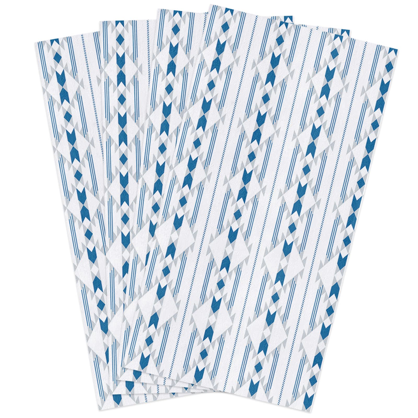 4 Pack Super Absorbent Microfiber Kitchen Dish Towels - Soft Cleaning Cloths with Elegant Bohemian Patterns for Dishes, Hands & Tea | Perfect for Kitchen, Bathroom & Bar Use