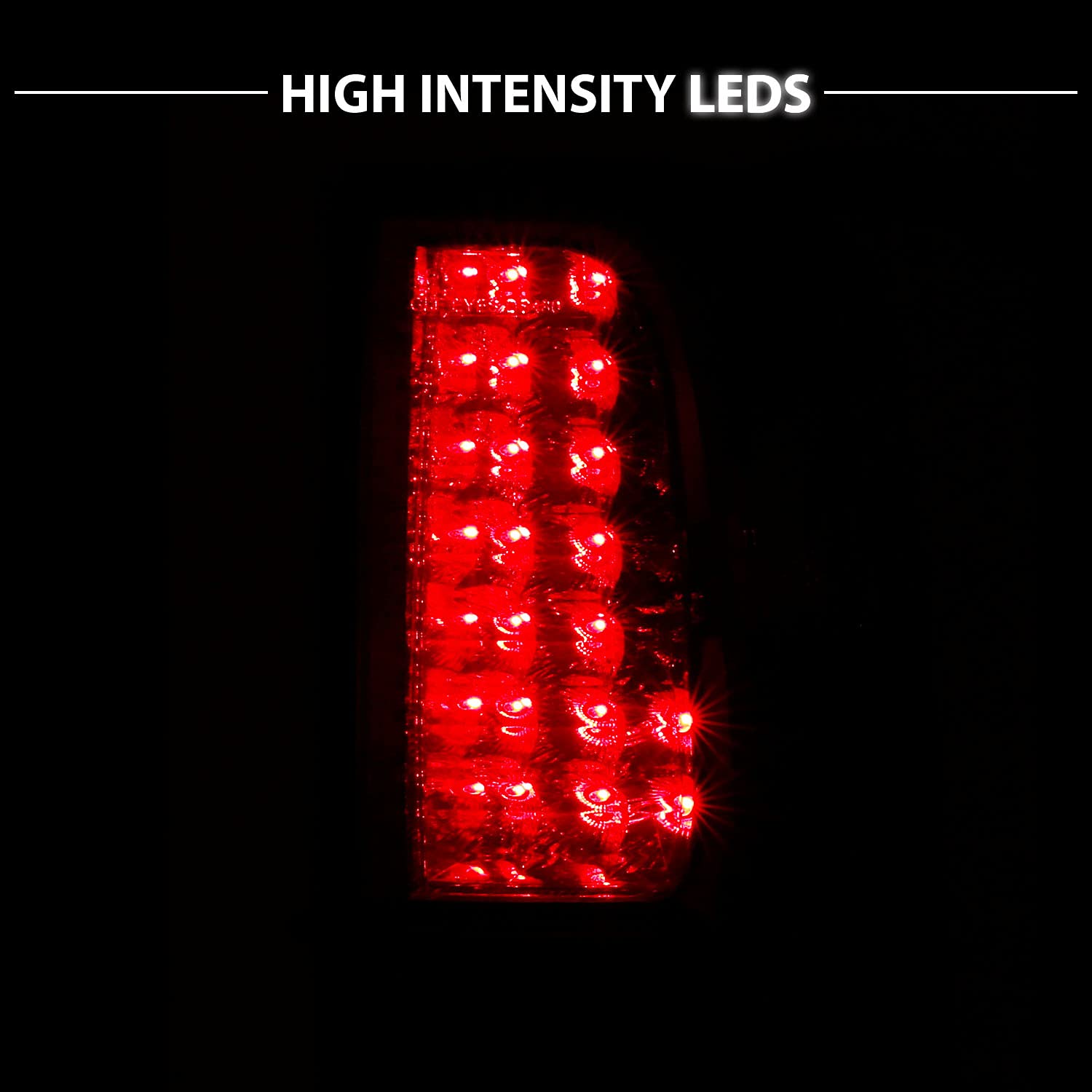 2005-2021 Nissan Frontier & 2009-2012 Suzuki Equator LED Brake Tail Lights Assembly Set - Smoke Red Lens (Pair) - Left & Right Side Replacement - Perfect for Night Driving & Enhanced Safety