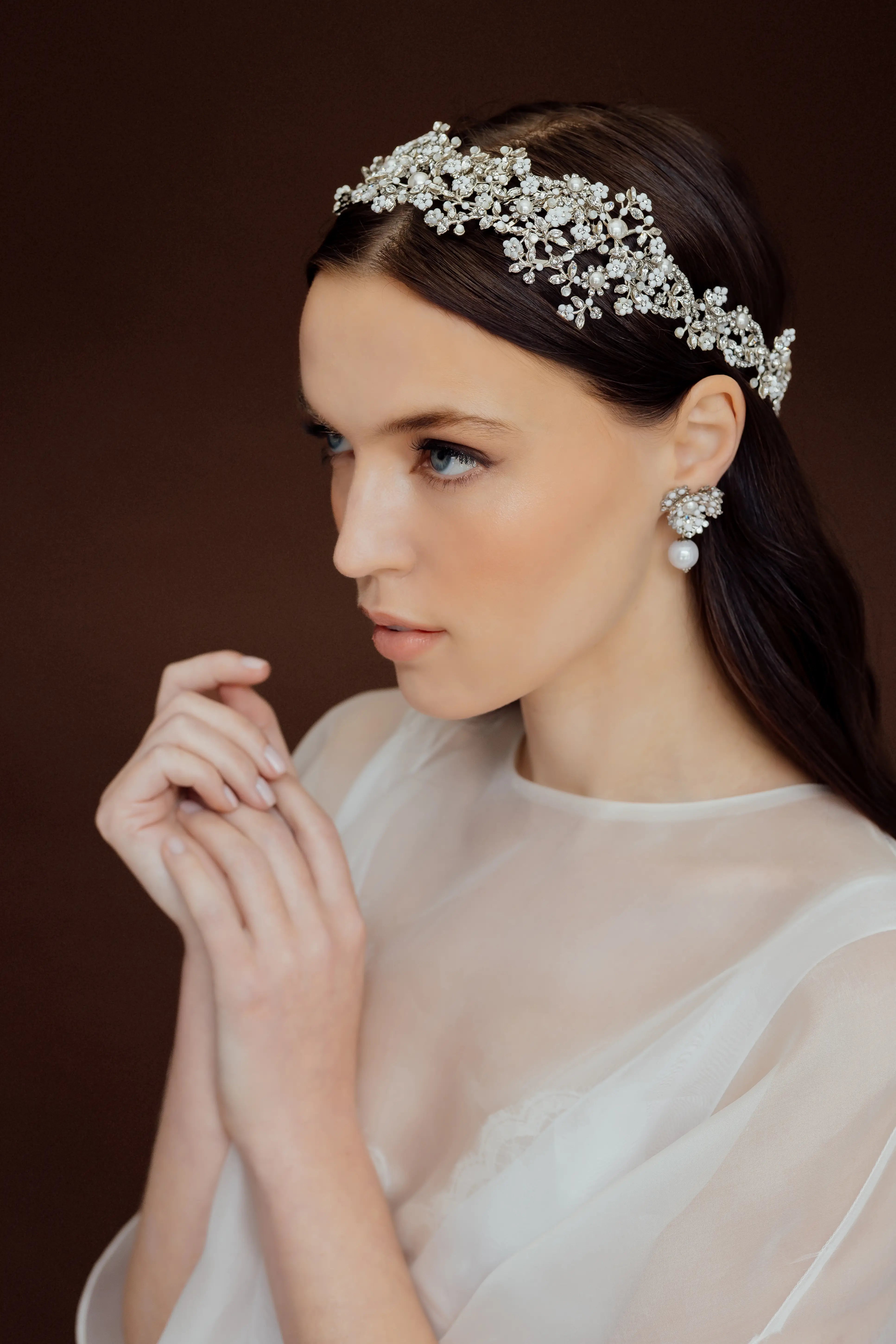 Whispers of Neruda Halo - Elegant Handcrafted Jewelry for Women | Perfect for Weddings, Parties & Special Occasions