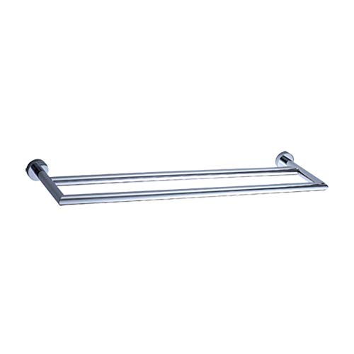 Chrome Plated Brass Wall Mount Double Towel Bar 24.6