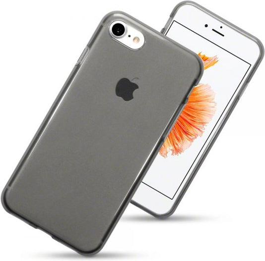 Apple iPhone 8 Plus Gel Skin Case - Smoke Black Protective Cover | Slim Fit, Shock Absorption | Perfect for Everyday Use, Travel & Outdoor Activities