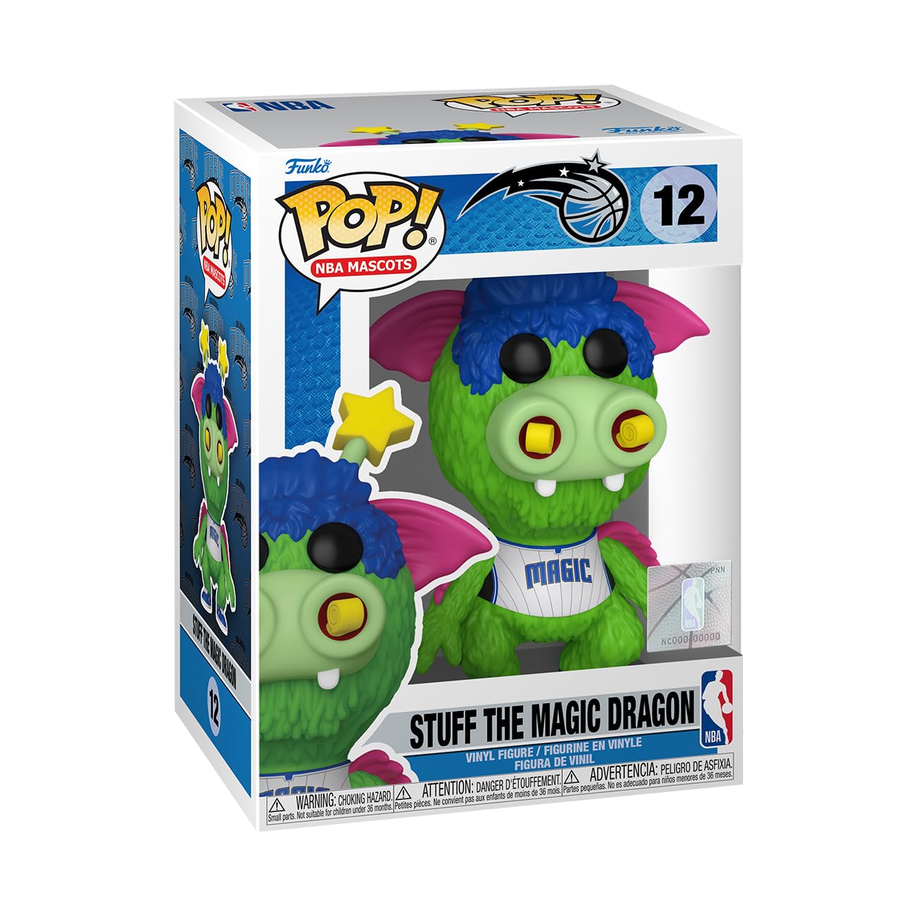 Funko Pop! NBA Mascots - Orlando Magic Stuff The Magic Dragon Collectible Figure - Perfect for NBA Fans, Collectors & Home Decor
