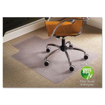 ES Robbins 141042 Clear Natural Origins Chair Mat with Lip for Carpet - 45