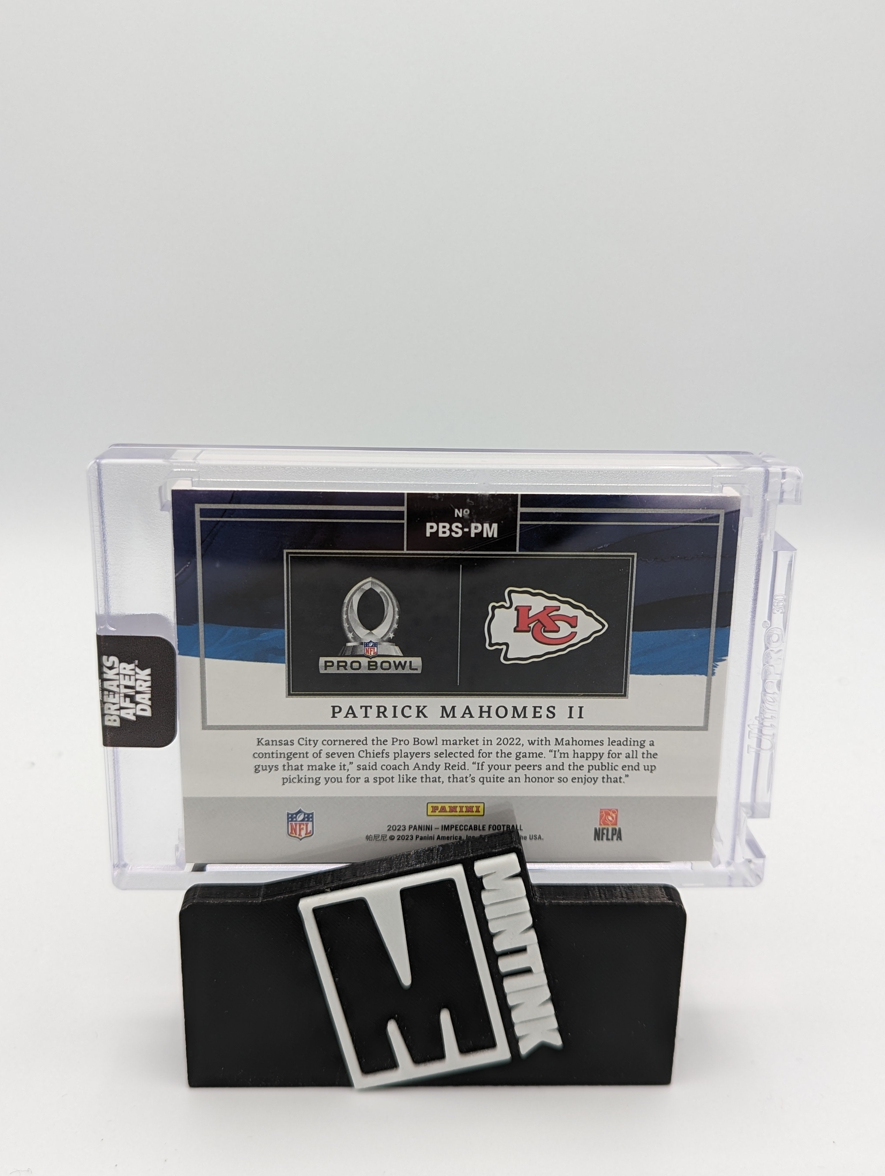 2023 Panini Impeccable Football Patrick Mahomes ProBowl 1 Oz Fine Silver Card 04/25 #PBS PM - Rare Collectible for NFL Fans & Sports Memorabilia Enthusiasts