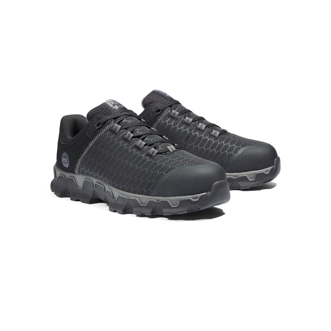 Powertrain Sport Alloy Toe Work Shoes SD35 - Black Safety Shoes for Men, Lightweight & Comfortable for Construction, Warehouse & Industrial Work