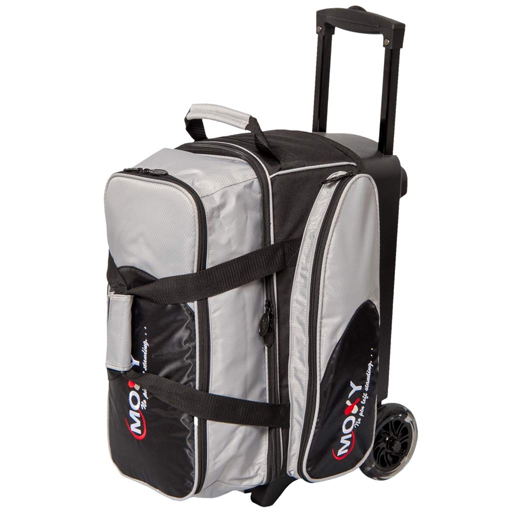 Blade Premium Double Roller Bowling Bag - Heavy Duty 2 Ball Rolling Case with Wheels for Easy Transport | Perfect for League Play, Tournaments & Practice Sessions