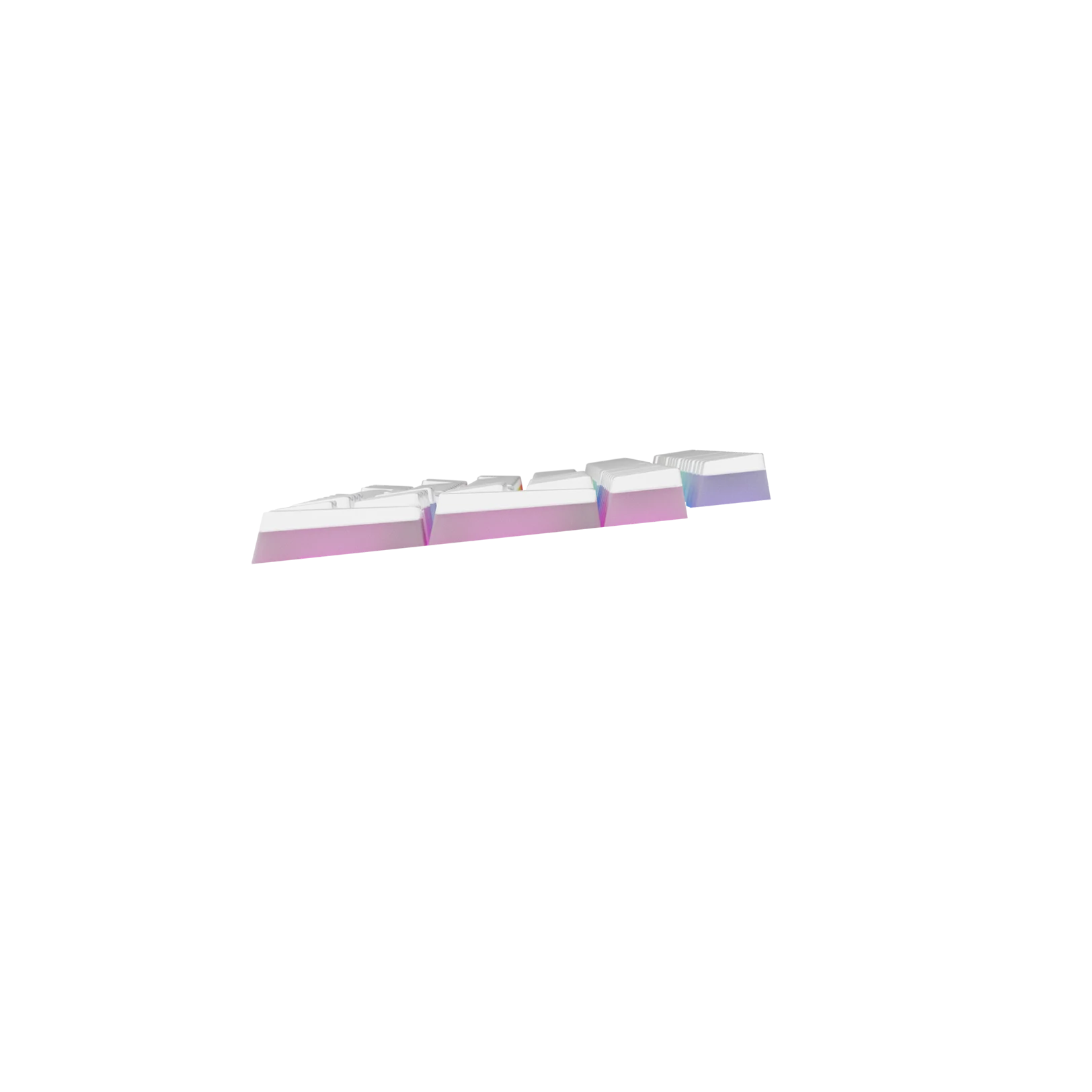 Aura V3 White Keycaps for Mechanical Keyboards - Premium PBT Keycap Set with Shine-Through Design for Gaming & Typing (US Layout) - Perfect for PC, Mac, and Office Workstations