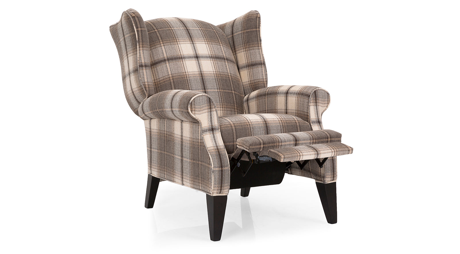 Comfortable Push Back Wing Chair - High-Quality Upholstered Lounge Chair for Living Room, Bedroom & Office - Perfect for Relaxing, Reading & Watching TV