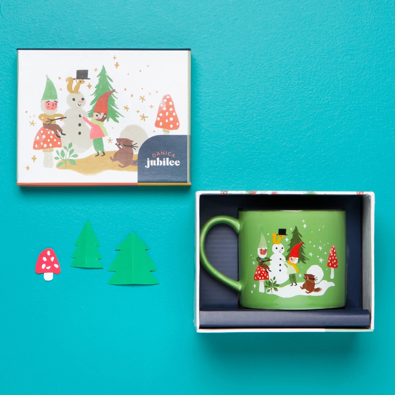 Festive Jubilee Gnome Holiday Mug in a Box - Perfect for Christmas Gifts, Office Parties & Cozy Winter Mornings
